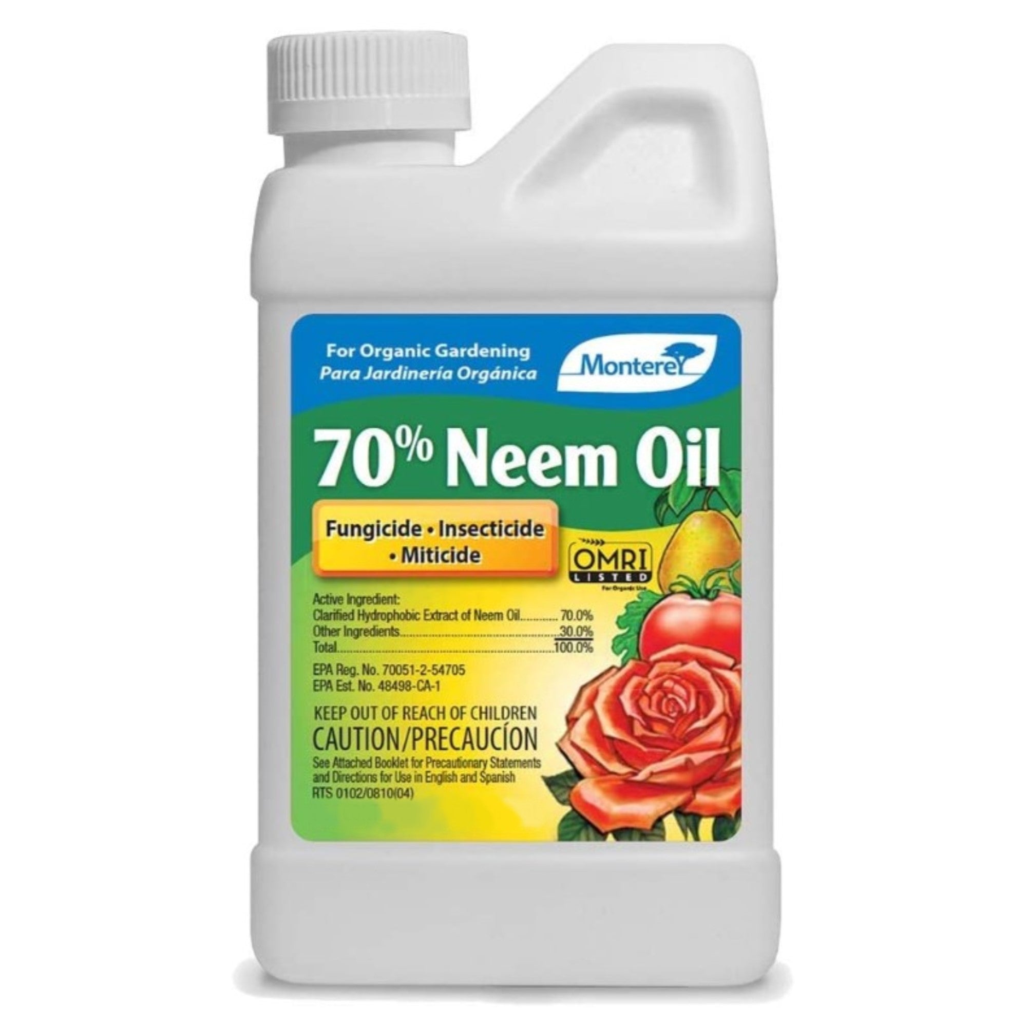 Monterey 70% Neem Oil Fungicide, Insecticide & Miticide