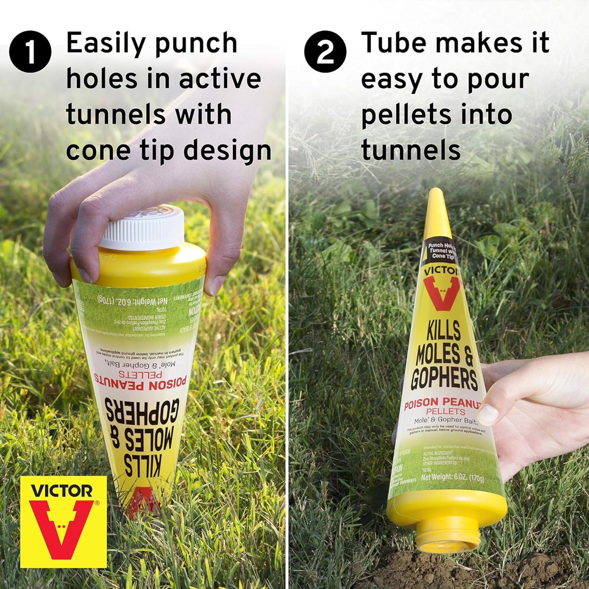 Victor Mole & Gopher Poison Peanuts, 6oz