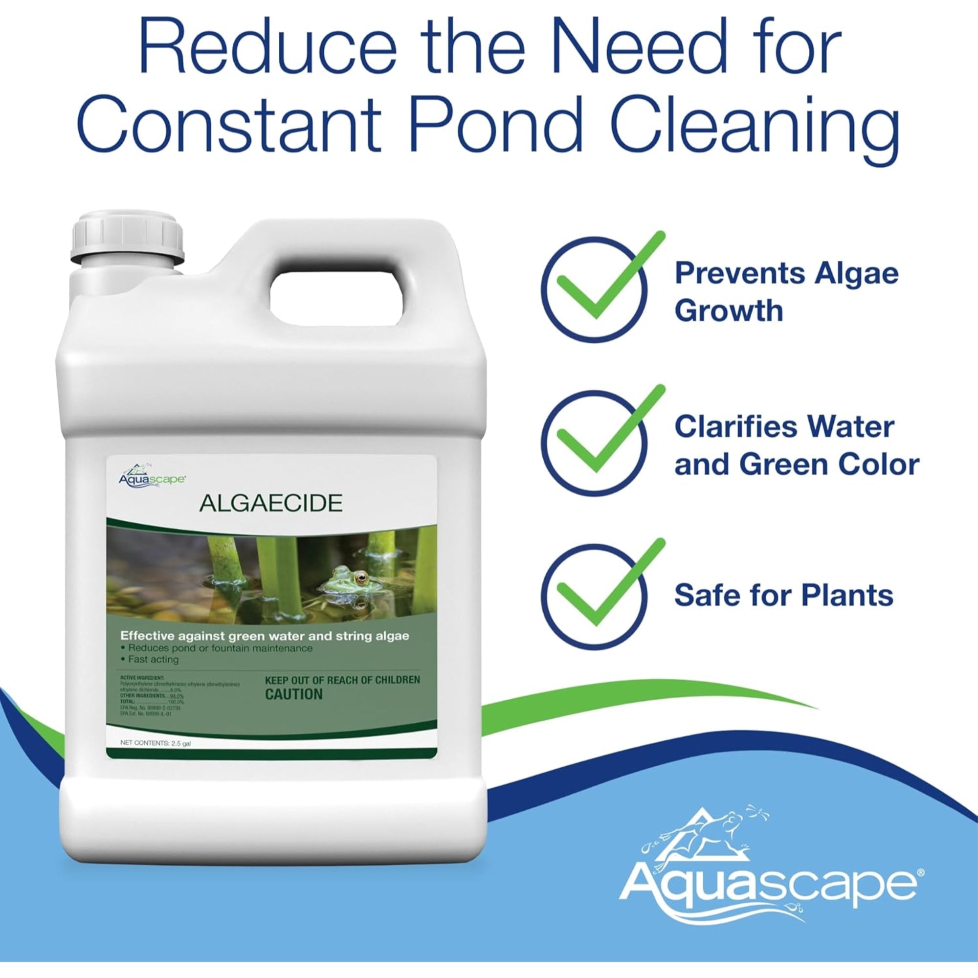 Aquascape Algaecide for Ponds, Waterfalls, and Water Features, 16 oz