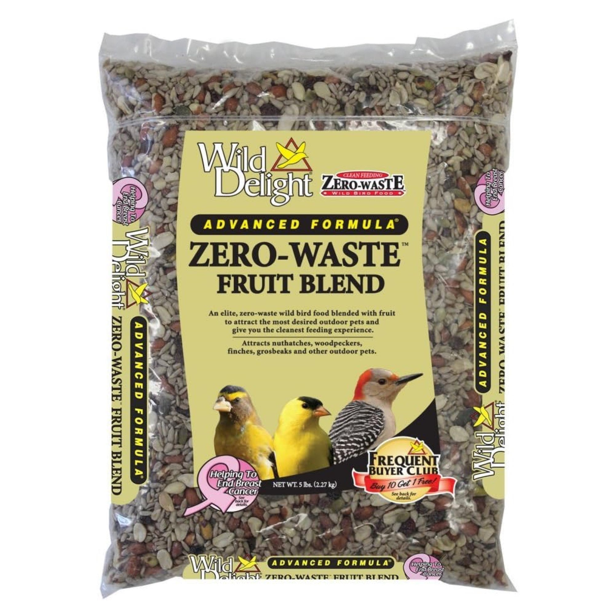 Wild Delight Zero-Waste Fruit Blend Wild Bird Feed, 5lbs