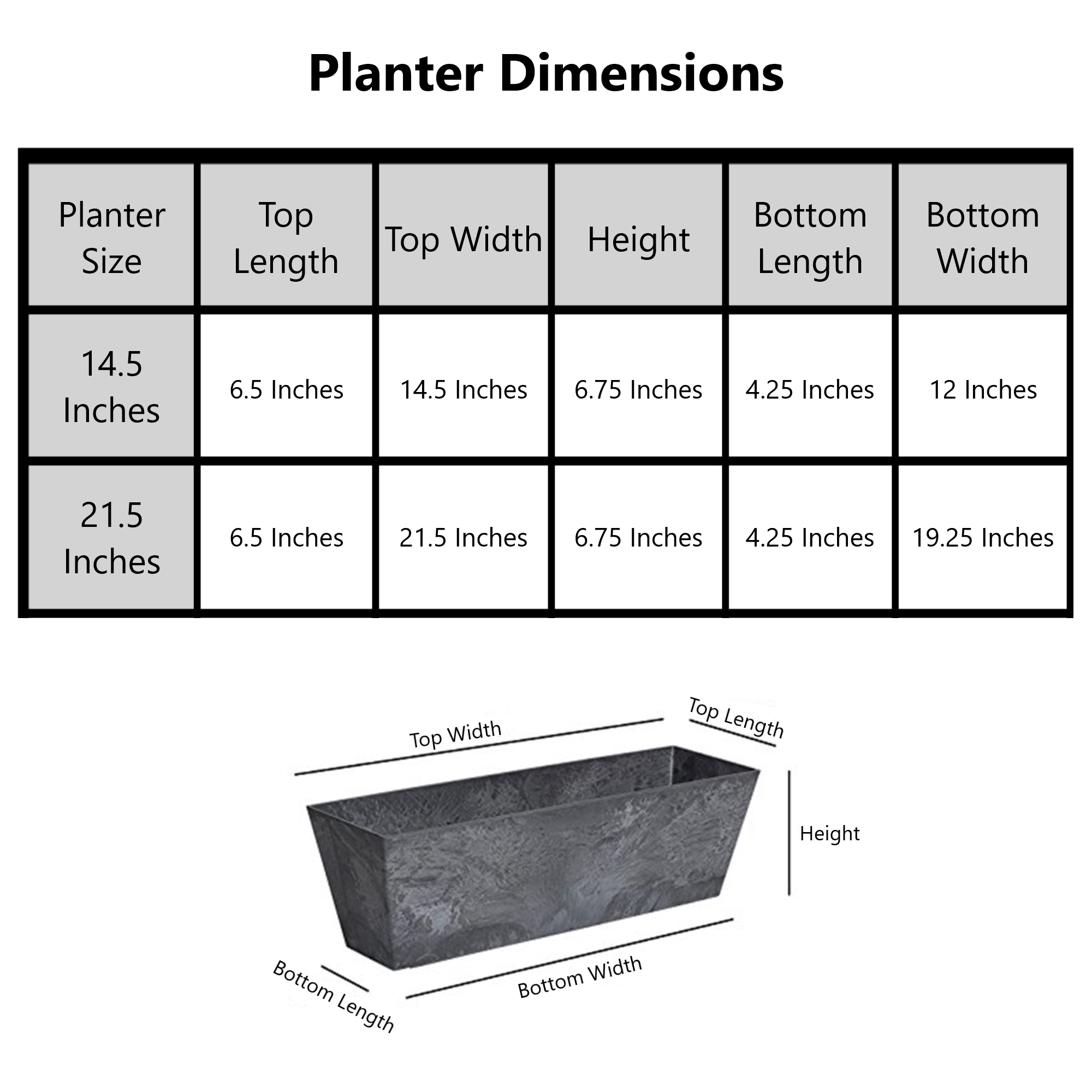Novelty ArtStone Ella Rectangular Flower Box
