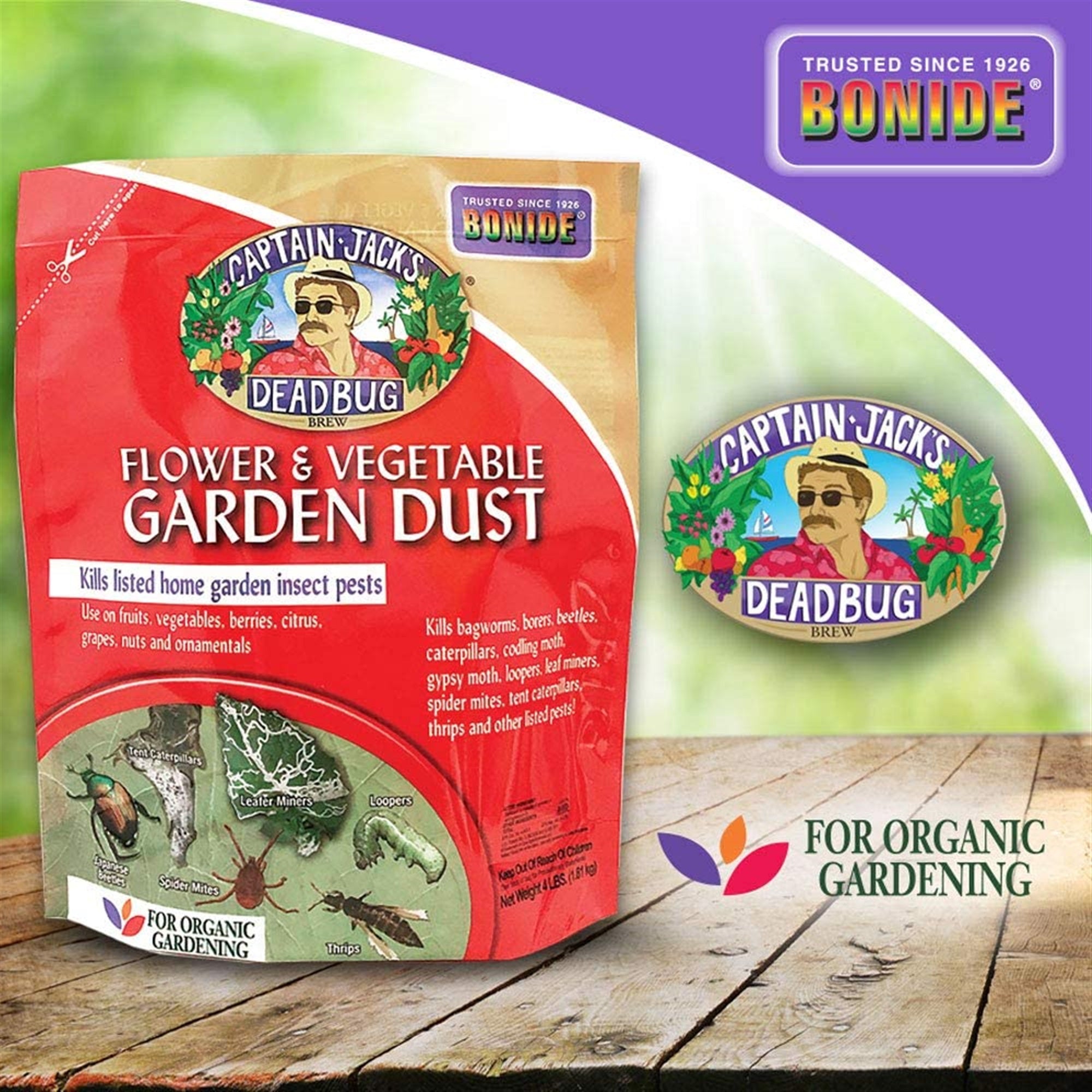Bonide Captain Jack's Dead Bug Brew Flower & Vegetable Garden Dust Insect Control