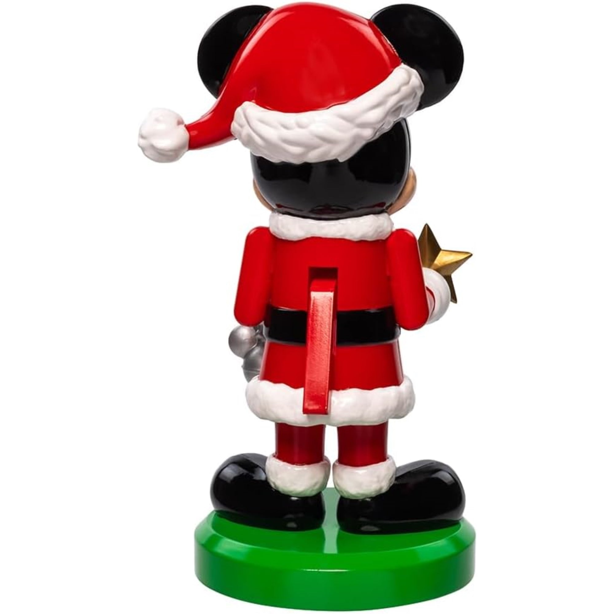 Kurt Adler Plastic Nutcrackers, Mickey Mouse Holding Gold Star & Silver Disney Ornament, 6"