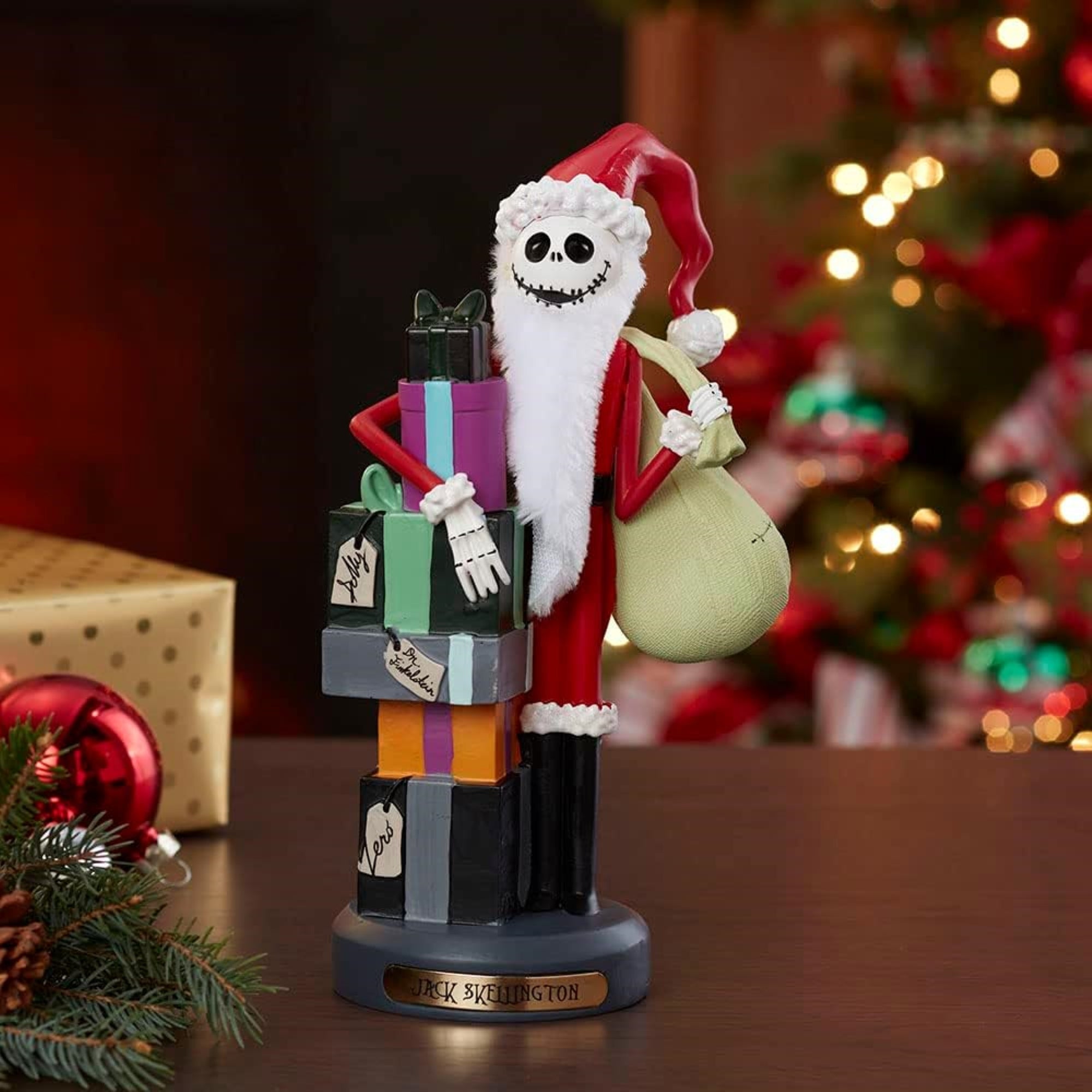 Kurt Adler Wooden Nutcrackers, Nightmare Before Christmas Jack Skellington, 10"