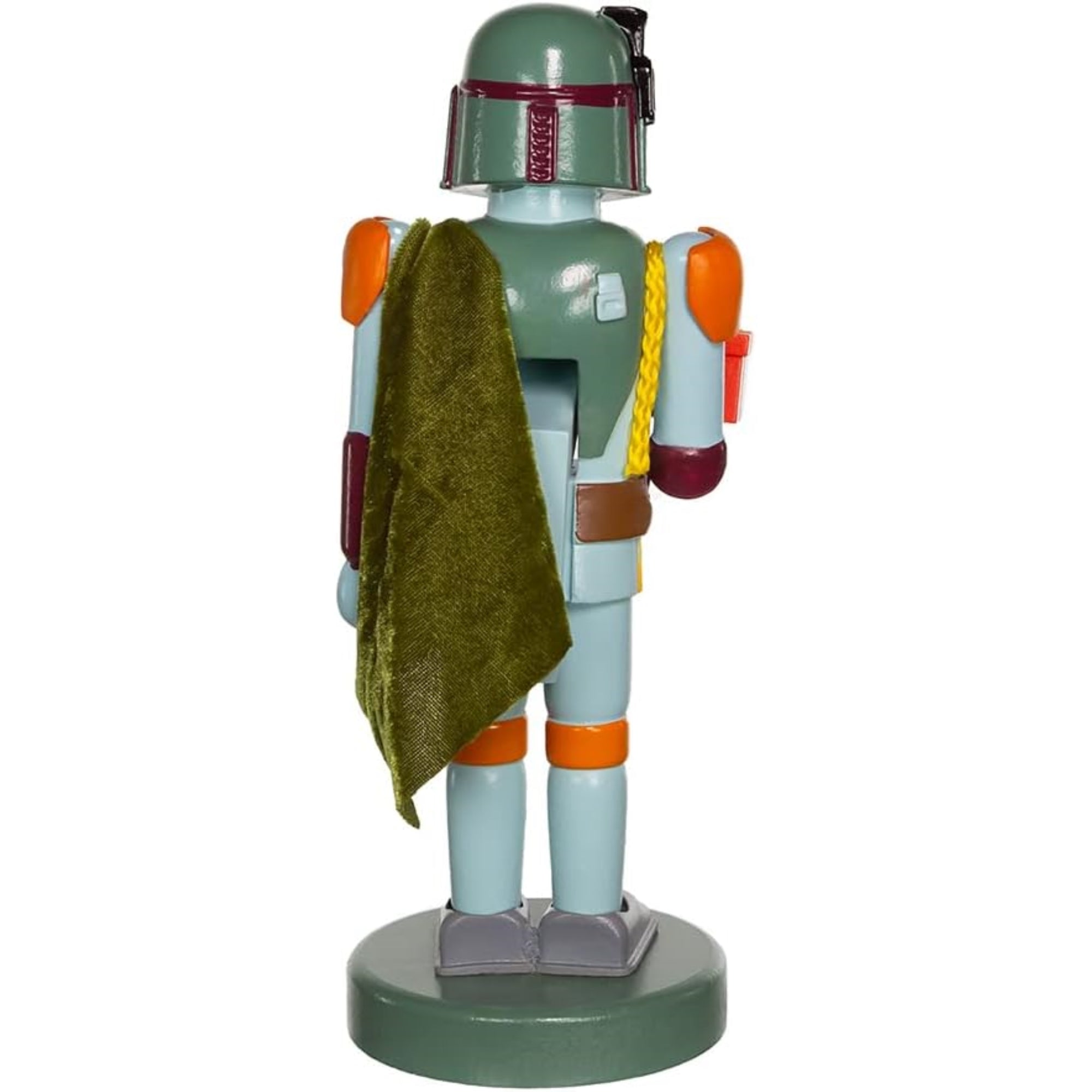 Kurt Adler Wooden Nutcrackers, Star Wars The Mandolorian, Boba Fett with Present, 10"