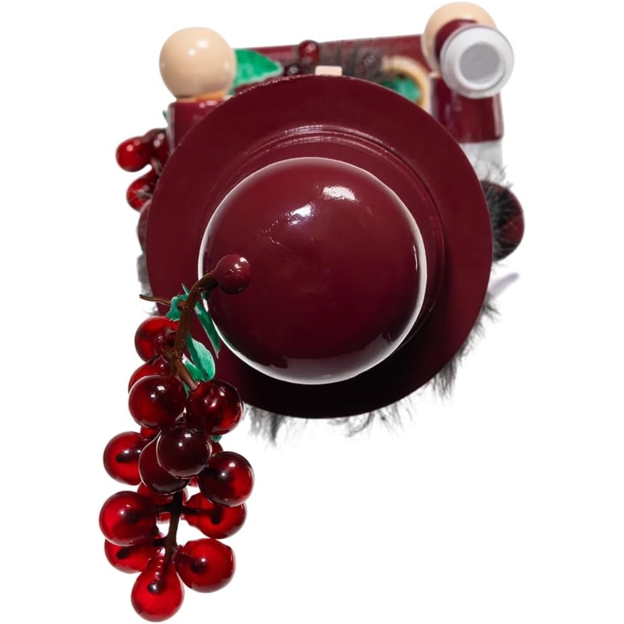Kurt Adler Wooden Nutcrackers, Wine – Festive Holiday Decor with Grapes and Wine Glass Accents, 15in
