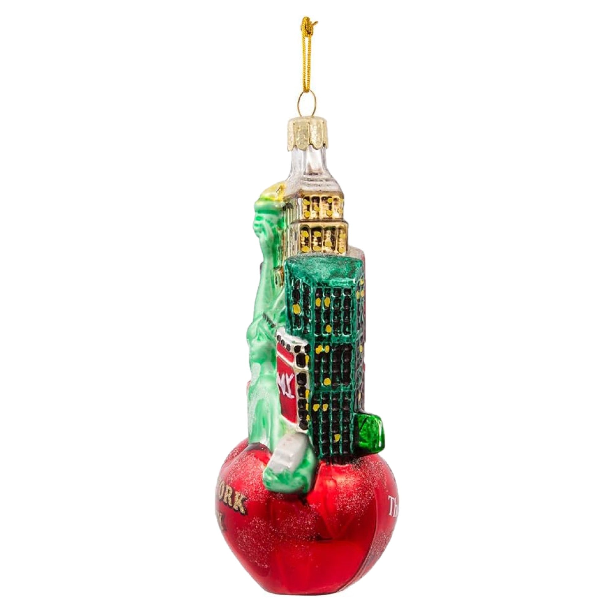 Kurt Adler Glass Ornament for Christmas Tree, New York City Cityscape