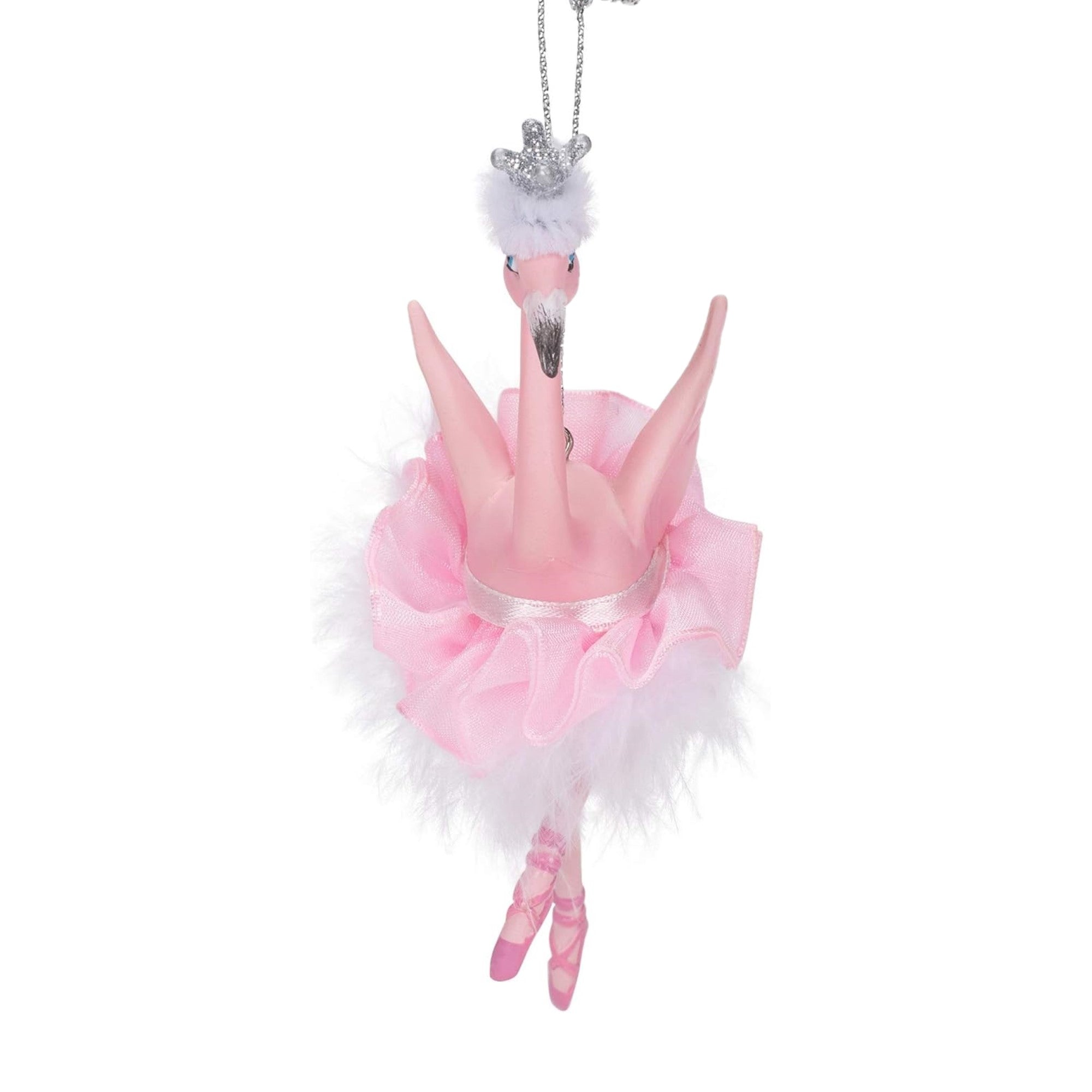 Kurt Adler Resin Ornament for Christmas Tree, Flamingo Ballerina