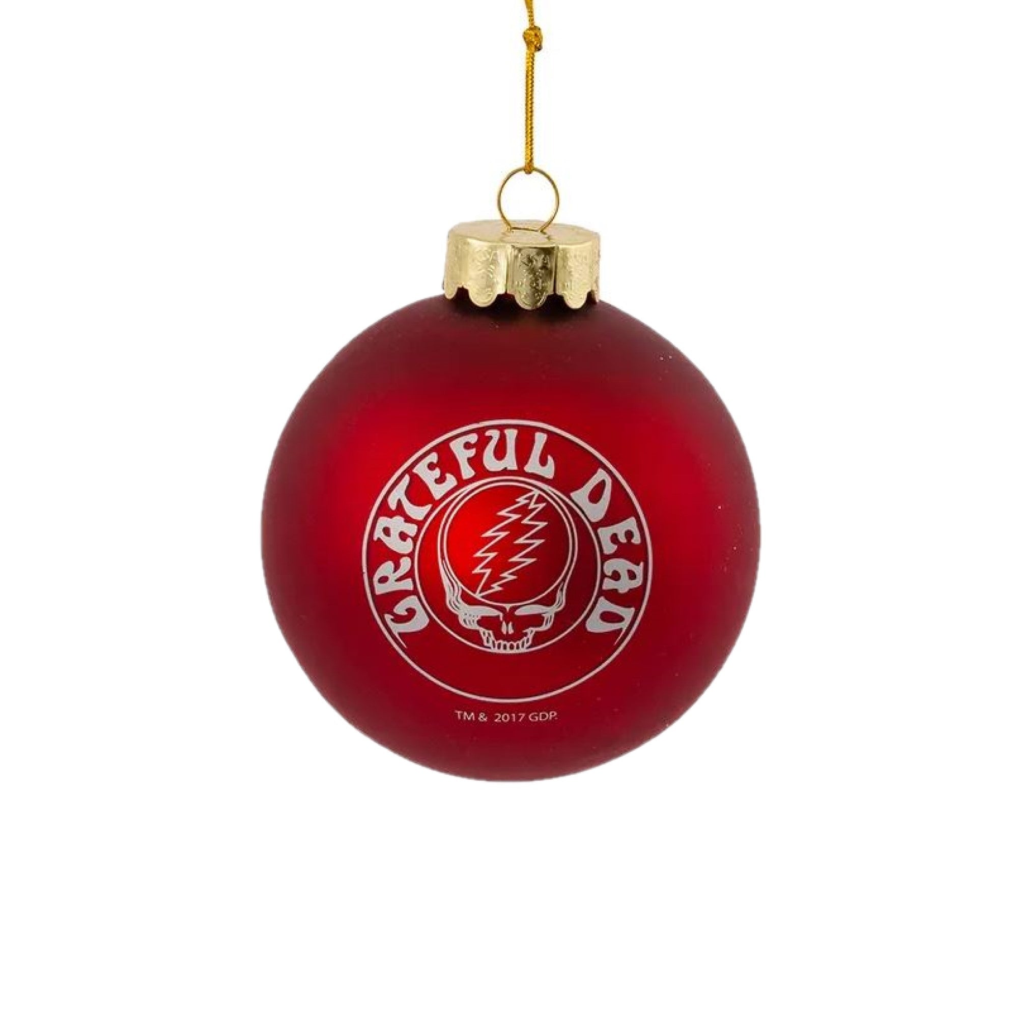 Kurt Adler Glass Ball Ornament for Christmas Tree, Grateful Dead