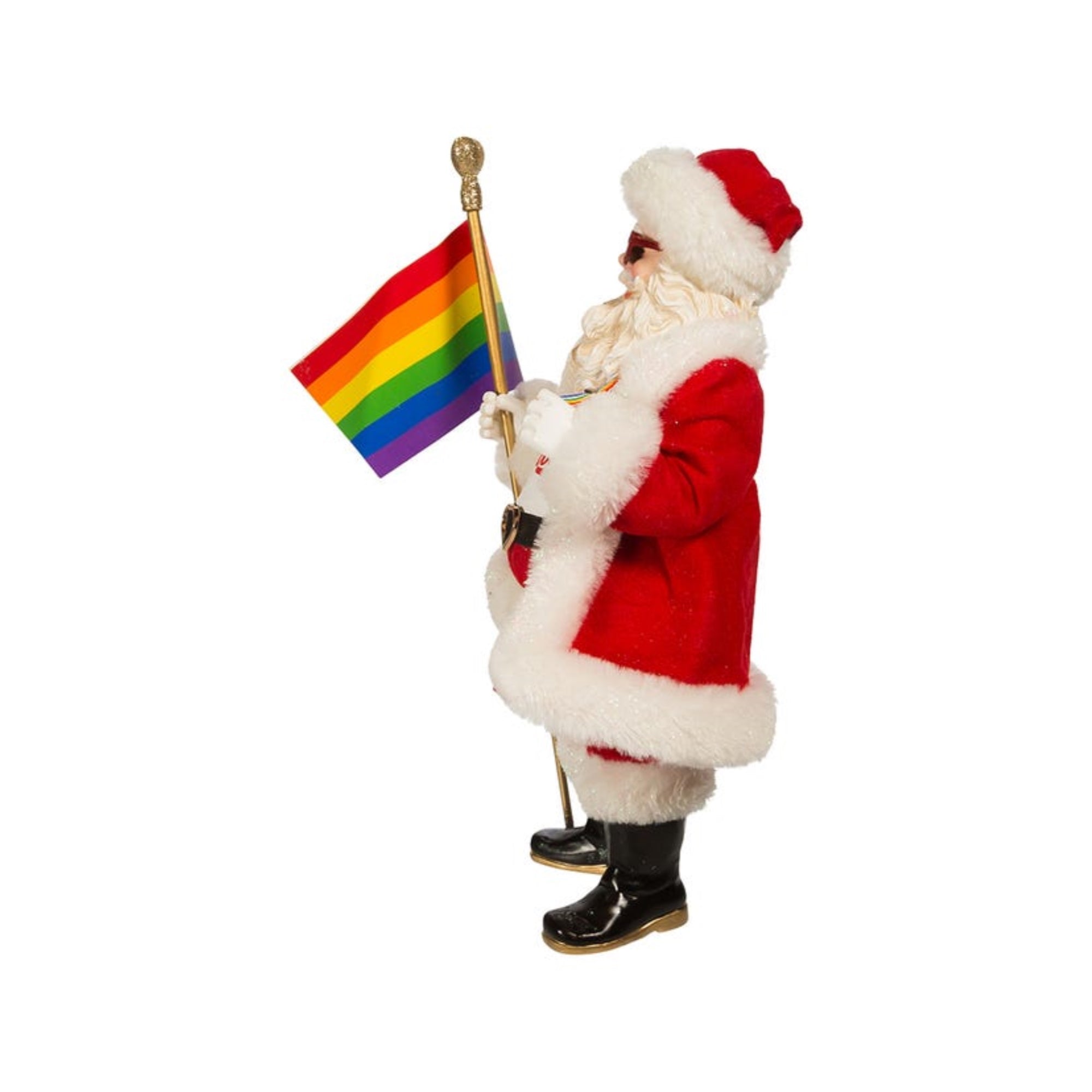Kurt Adler Fabriché™ Pride Santa Christmas Figurine, 10"