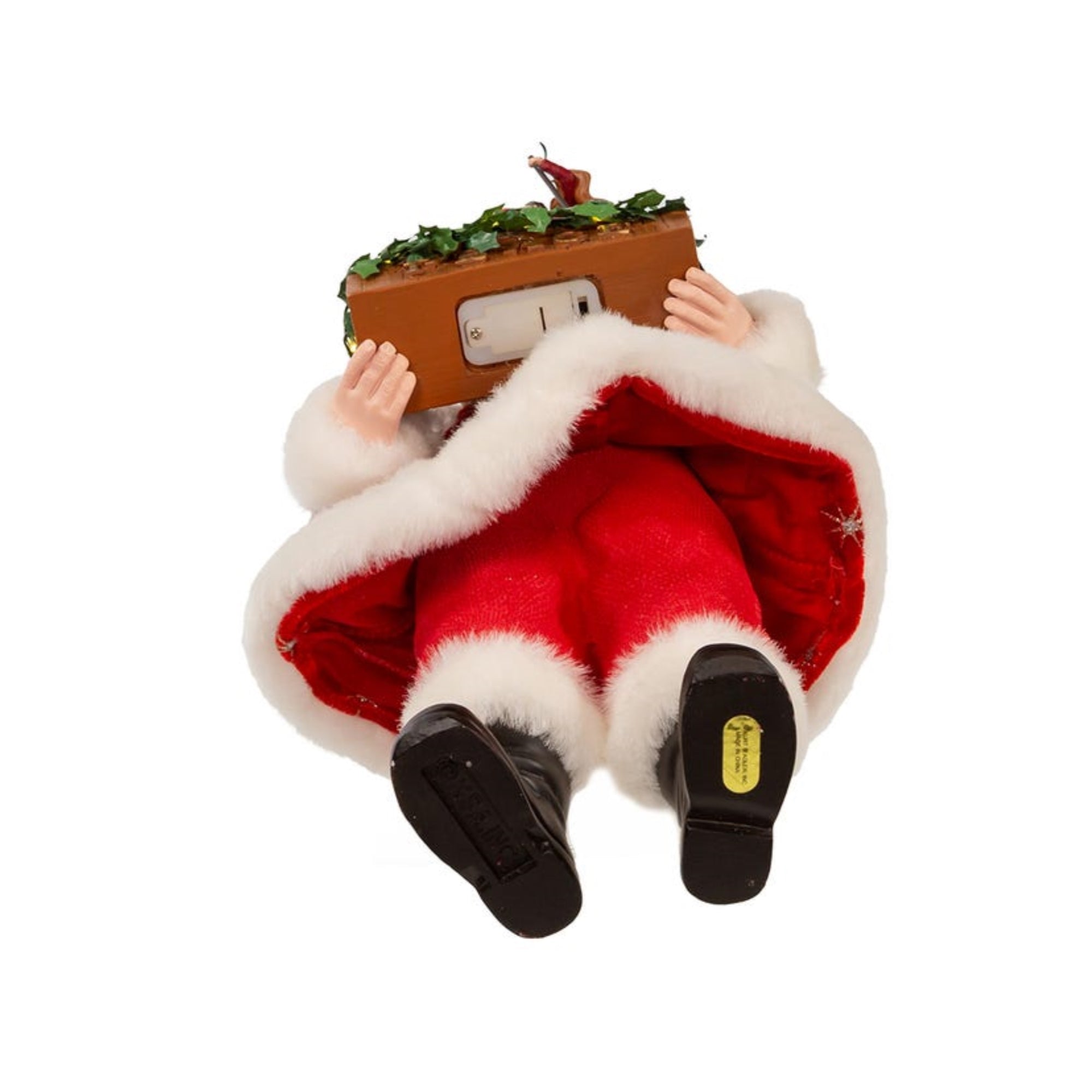 Kurt Adler Battery Operated LED Santa With Nativity Set, 13"