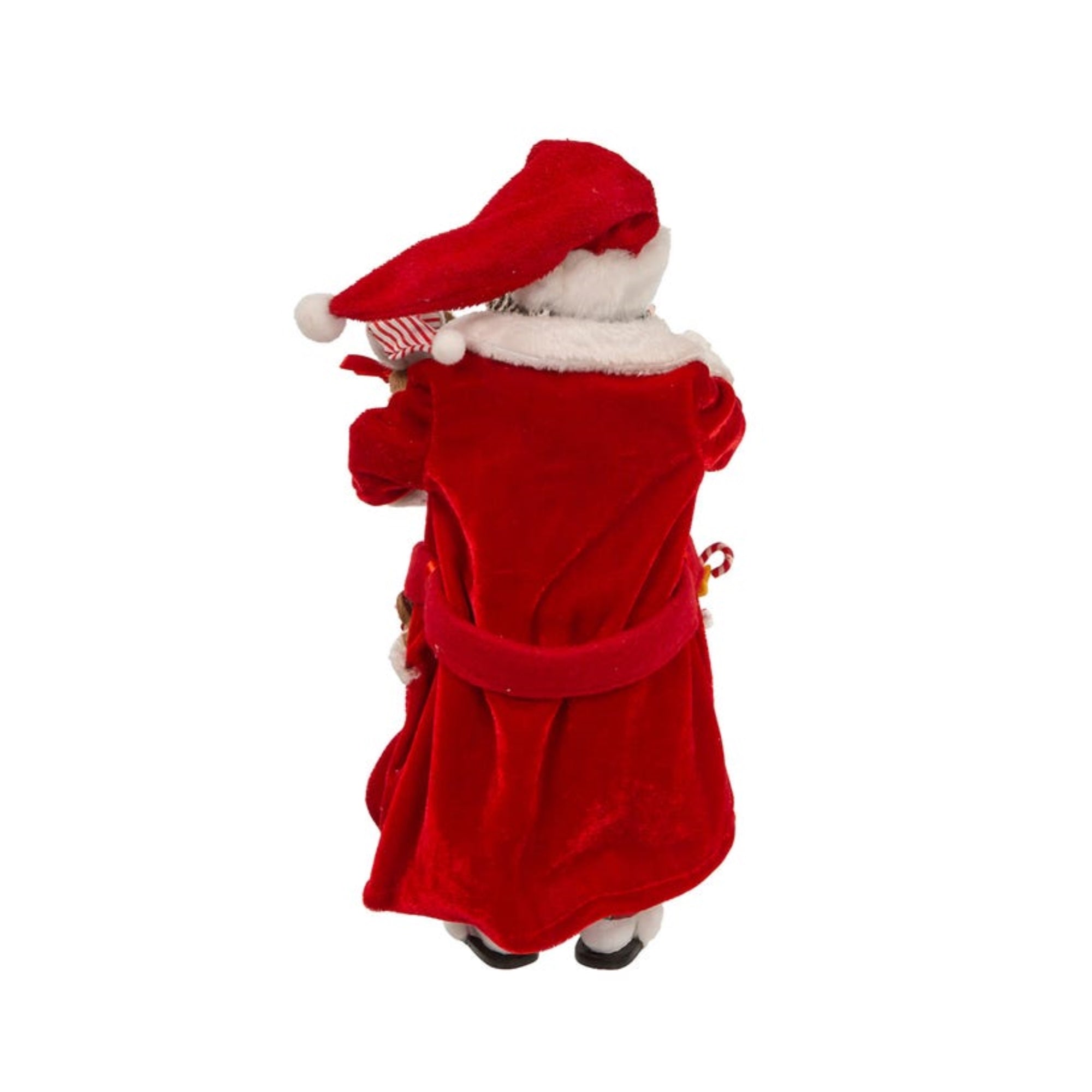 Kurt Adler Fabriché™ African American Santa In Pajamas and Robe, 10.5"