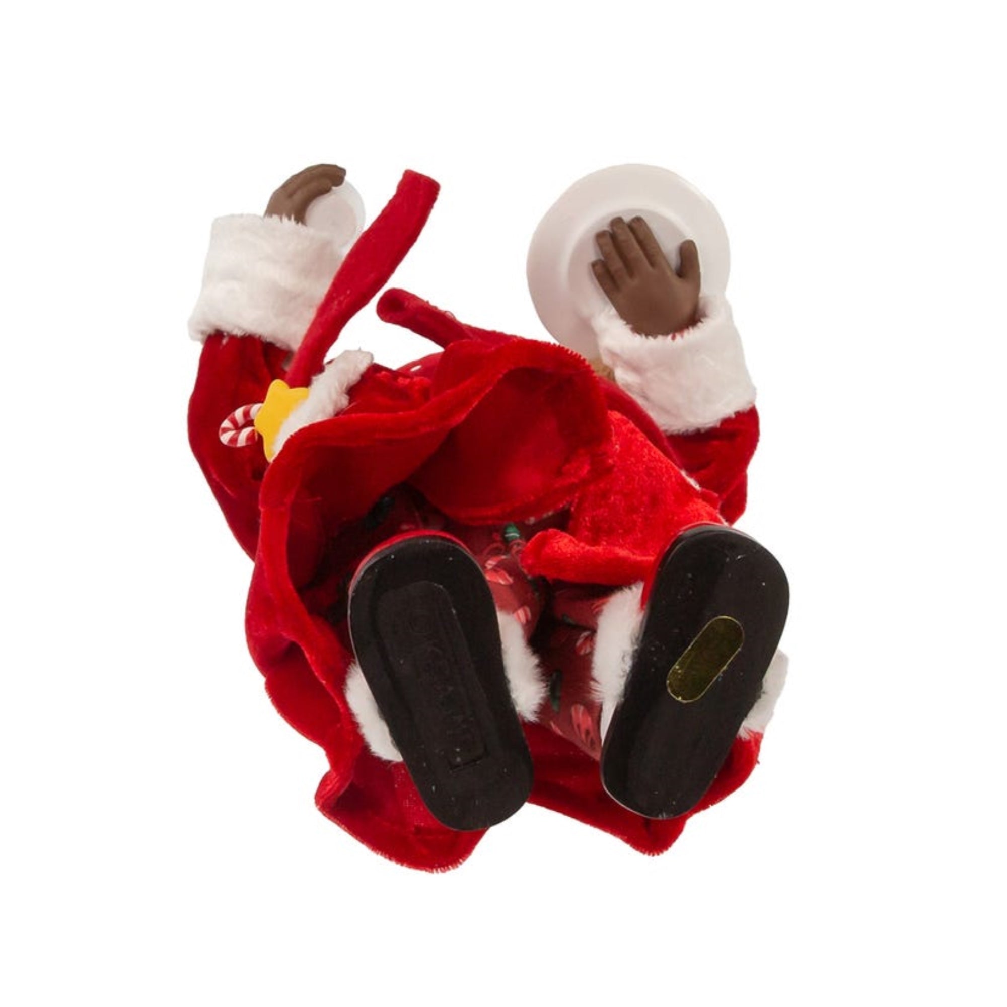 Kurt Adler Fabriché™ African American Santa In Pajamas and Robe, 10.5"
