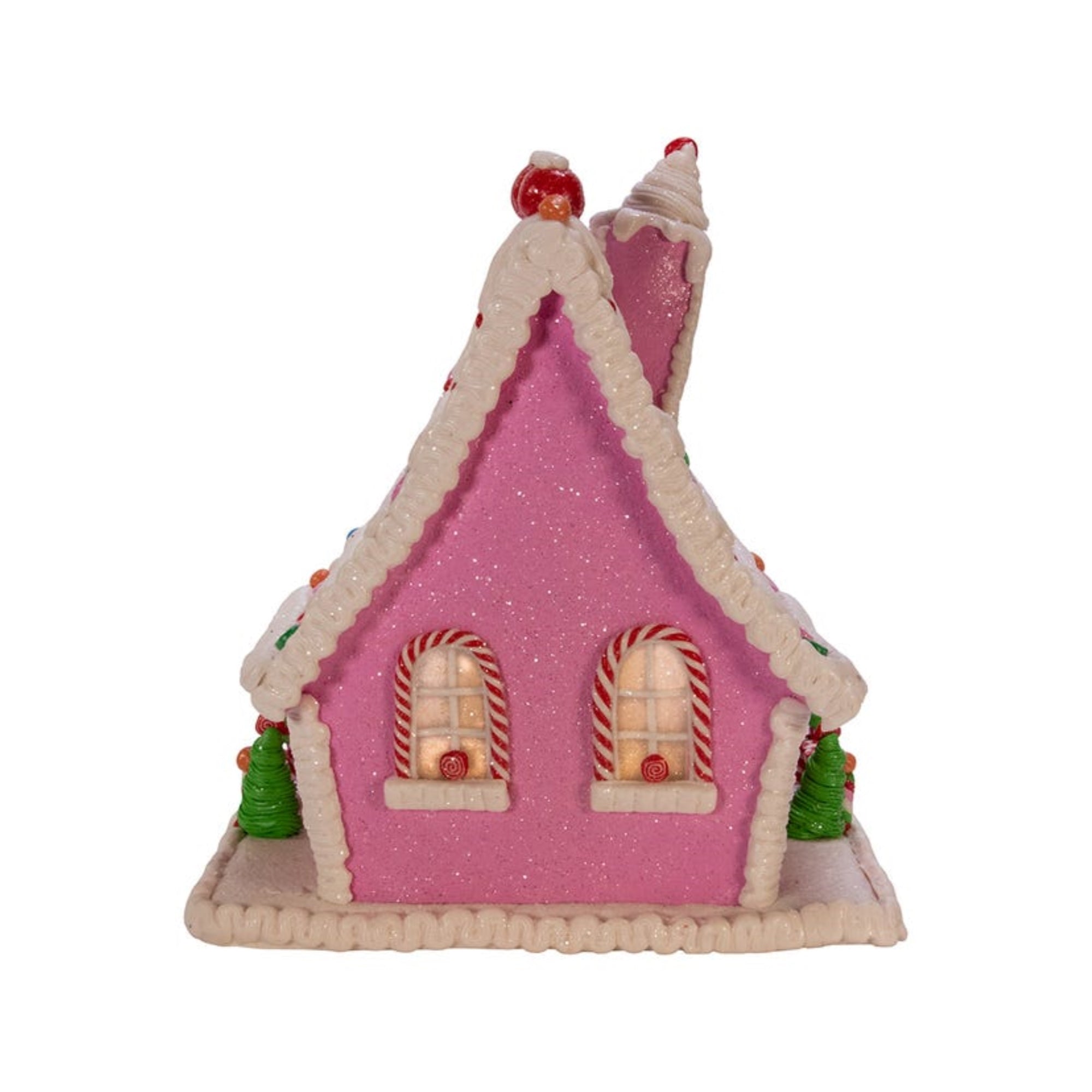 Kurt Adler Battery-Operated LED Gingerbread Candy House, 10"
