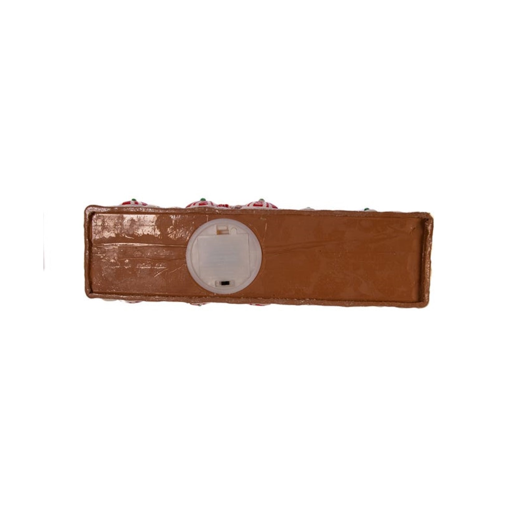 Kurt Adler Battery-Operated LED Gingerbread Junction Train, 7.5"