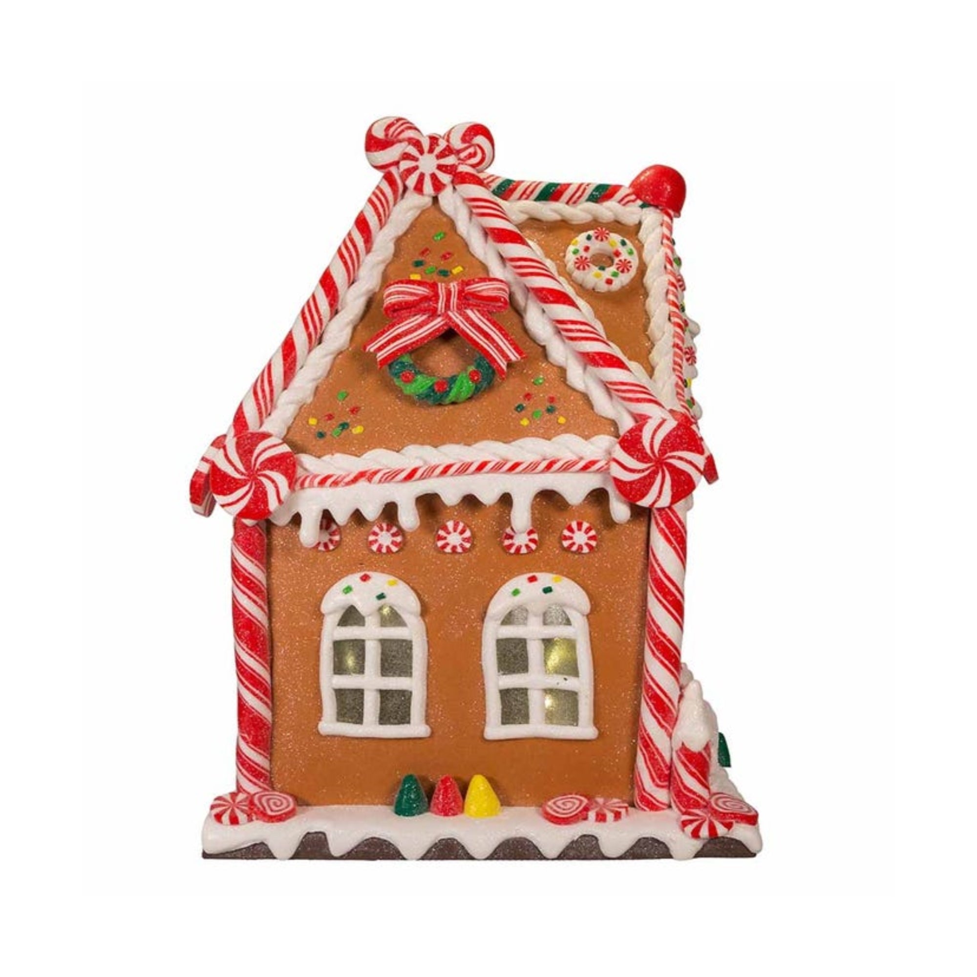 Kurt Adler Battery Operated LED Gingerbread House, 13"