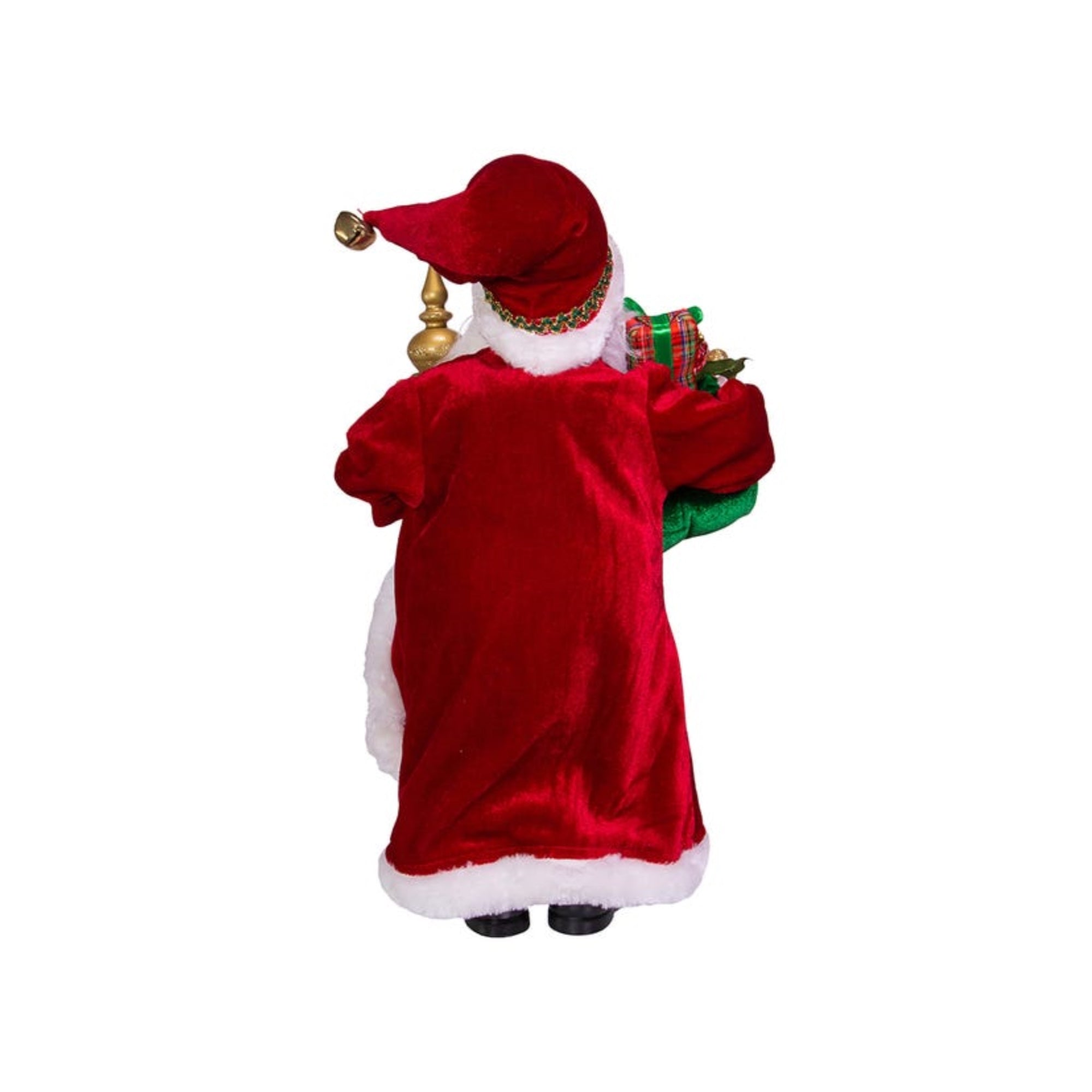 Kurt Adler Kringle Claus Collection Red and Green Elegant Santa, 17"