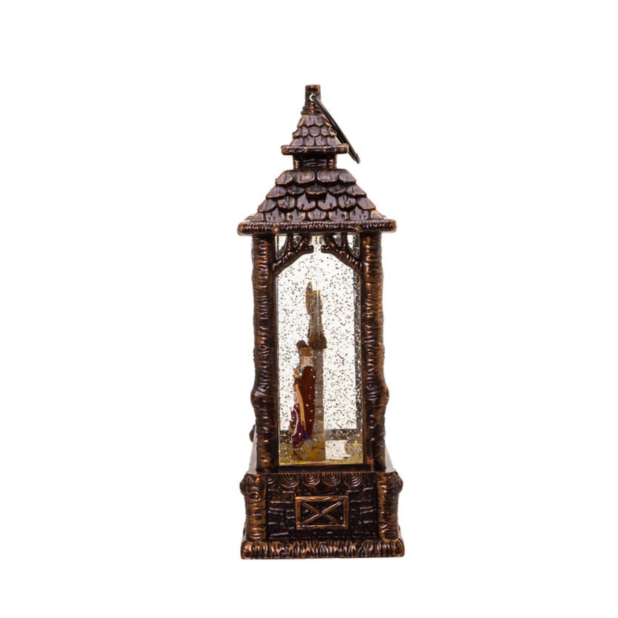 Kurt Adler Battery-Operated LED Lighted Nativity Scene Water Lantern, 11"