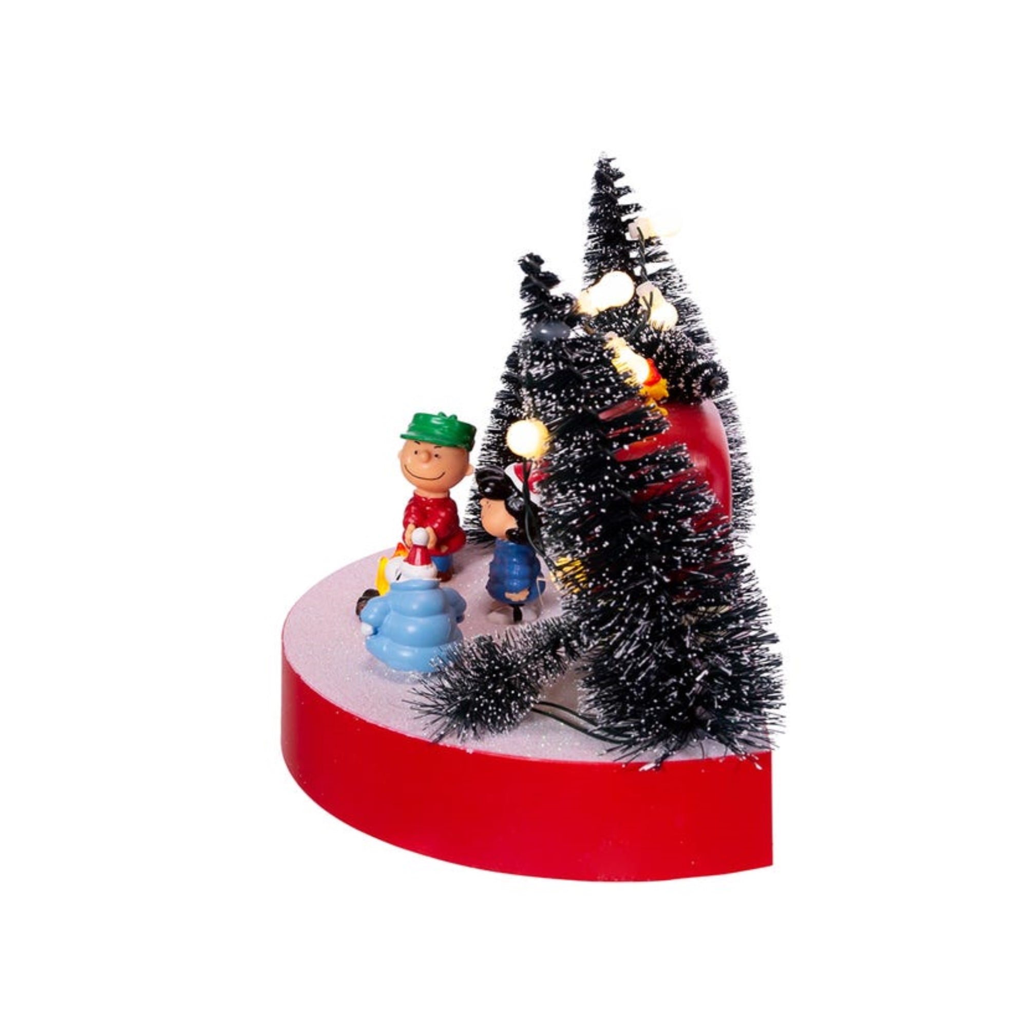 Kurt Adler Peanuts© Battery-Operated LED Musical Camper Table Piece, 7"