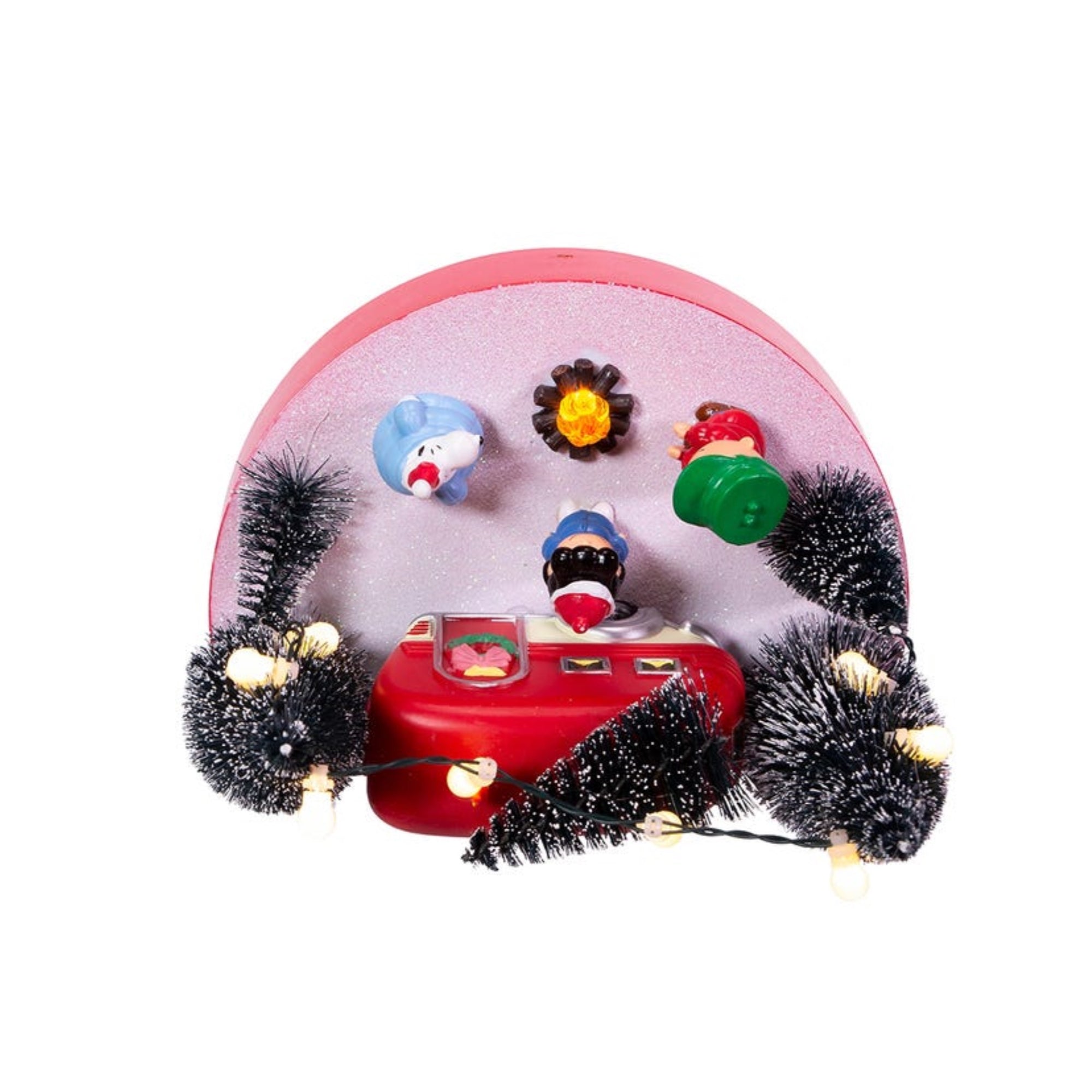 Kurt Adler Peanuts© Battery-Operated LED Musical Camper Table Piece, 7"