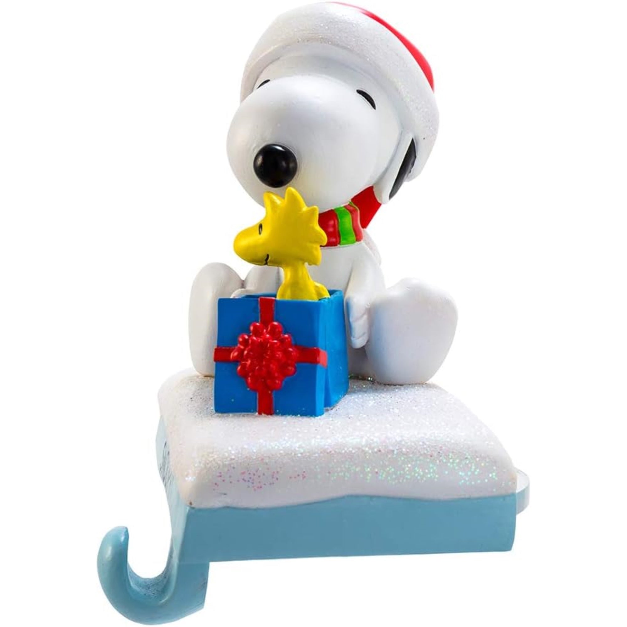 Kurt Adler Christmas Stocking Holder, Peanuts Snoopy & Woodstock, 4.5in
