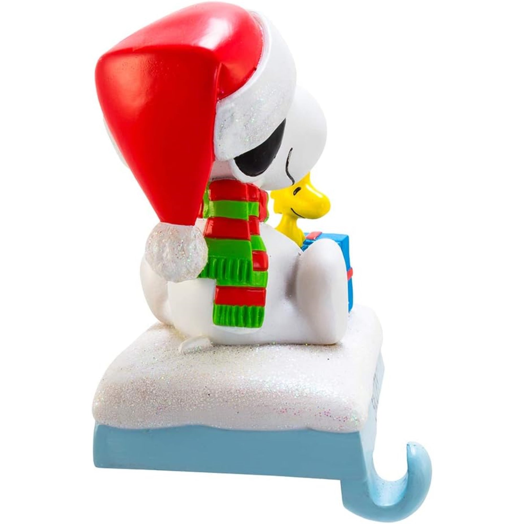 Kurt Adler Christmas Stocking Holder, Peanuts Snoopy & Woodstock, 4.5in