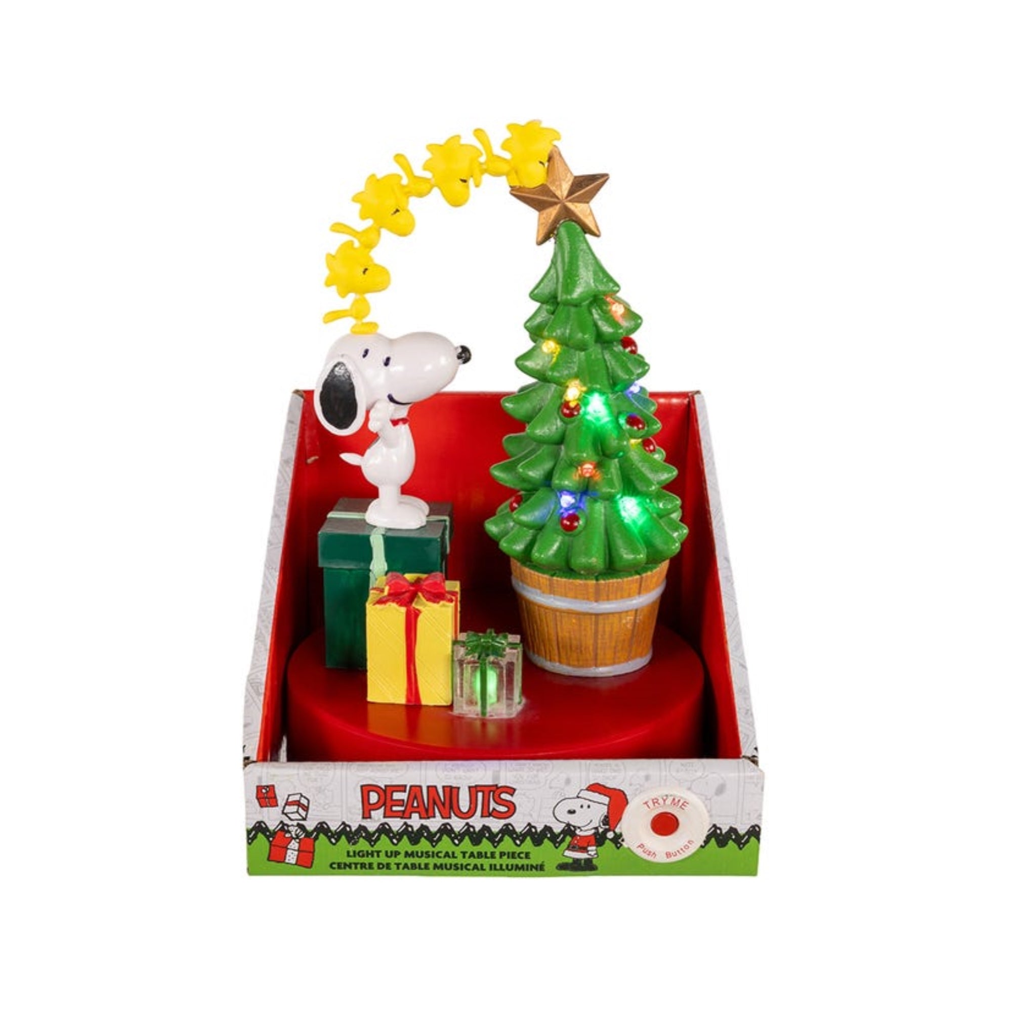 Kurt Adler Battery Operated Peanuts© Musical Light-Up Table Piece