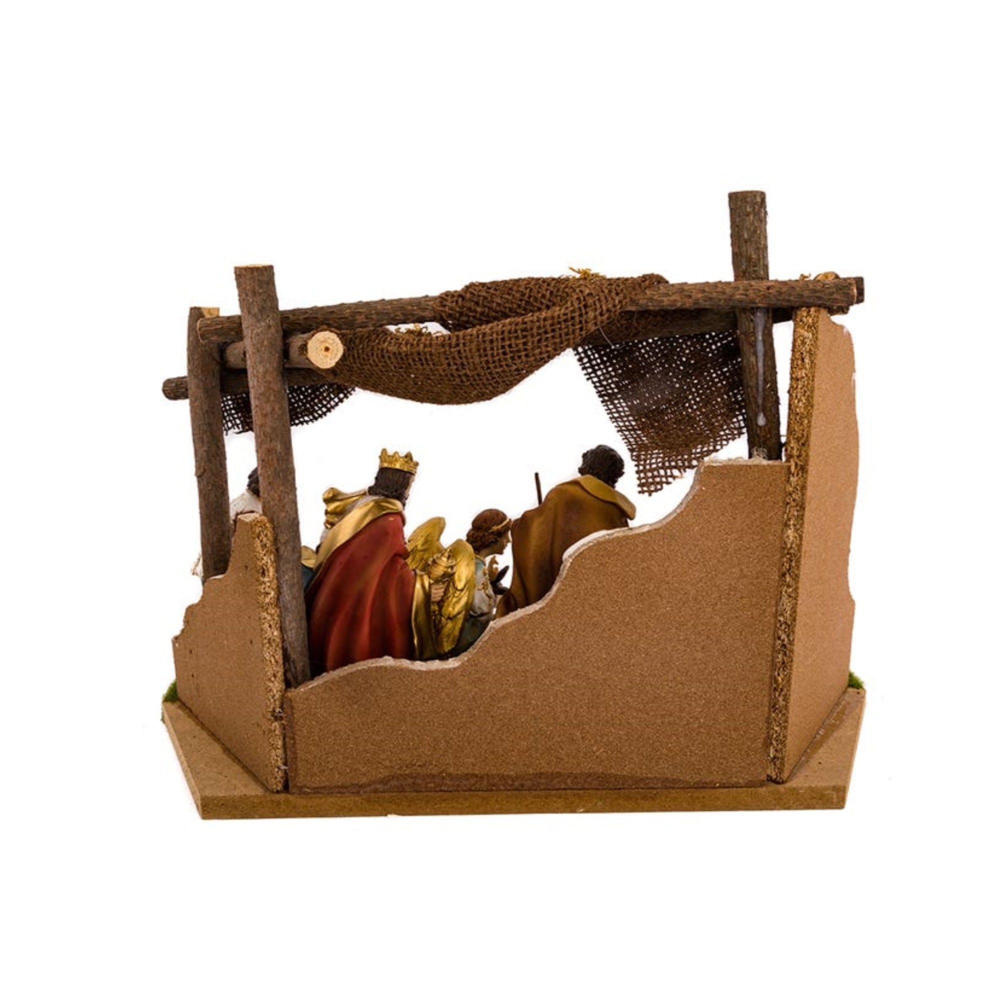 Kurt Adler Nativity Set With Stable Table Piece, 12-Piece Set