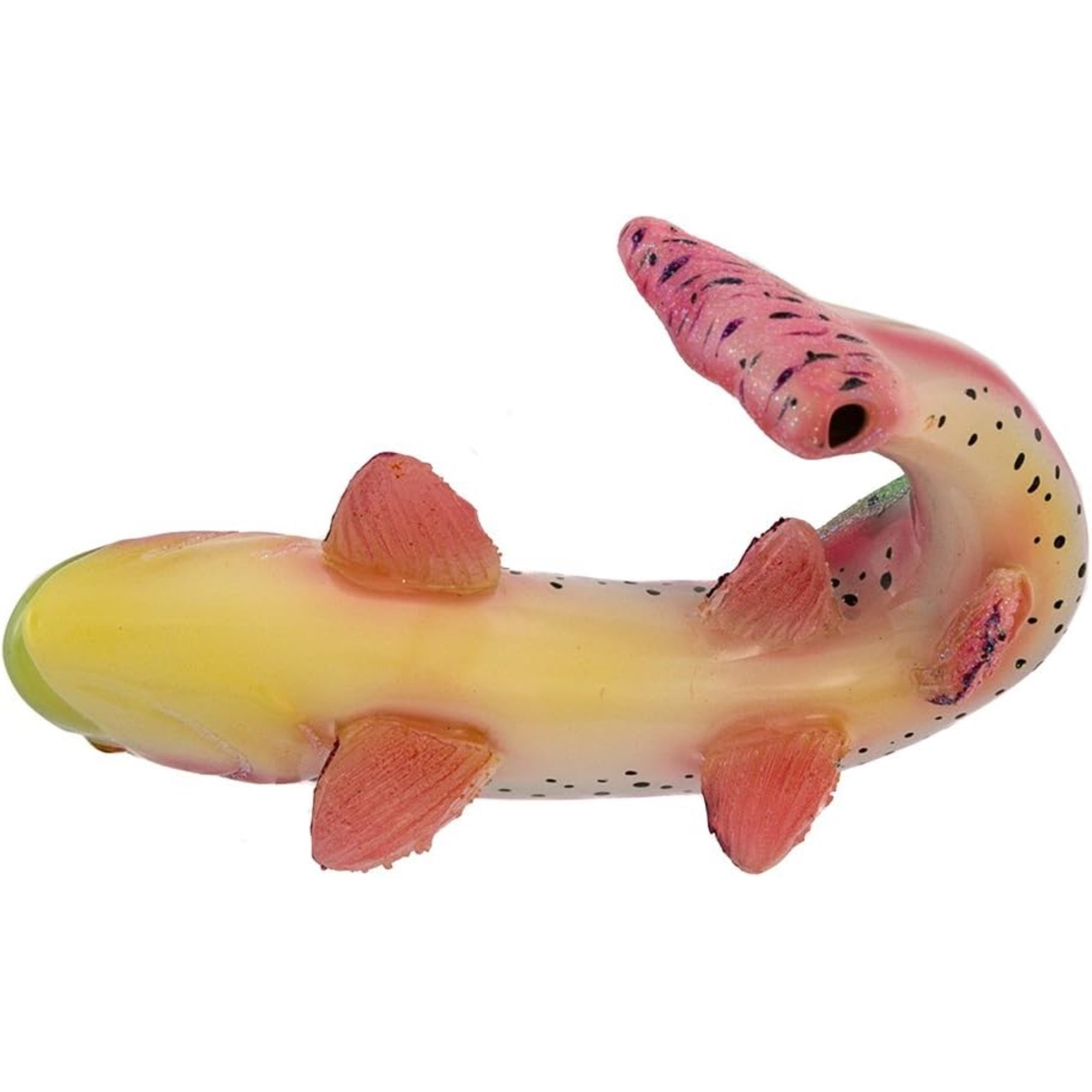 Kurt Adler Noble Gems Glass Ornament for Christmas Tree, Rainbow Trout, 4.75"