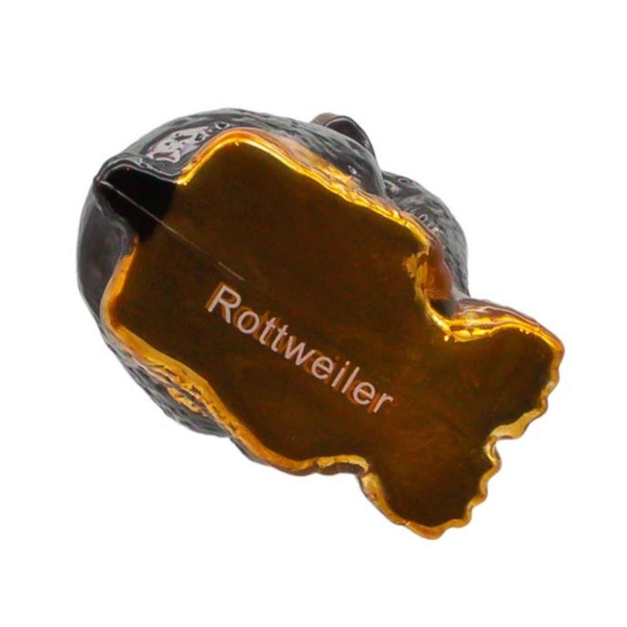 Kurt Adler Noble Gems Glass Ornament for Christmas Tree, Rottweiler with Antlers, 4"