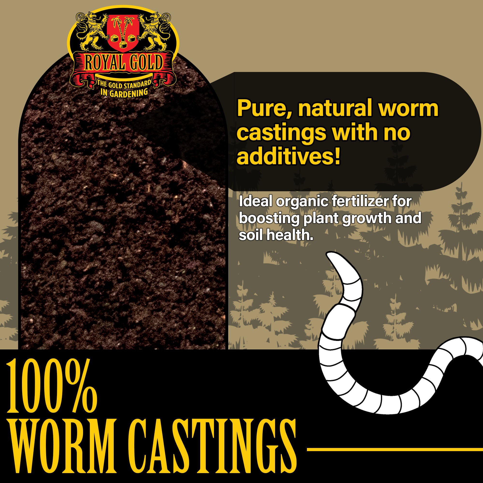 Royal Gold Worm Castings Amendment & Soil Builder, 1cu ft