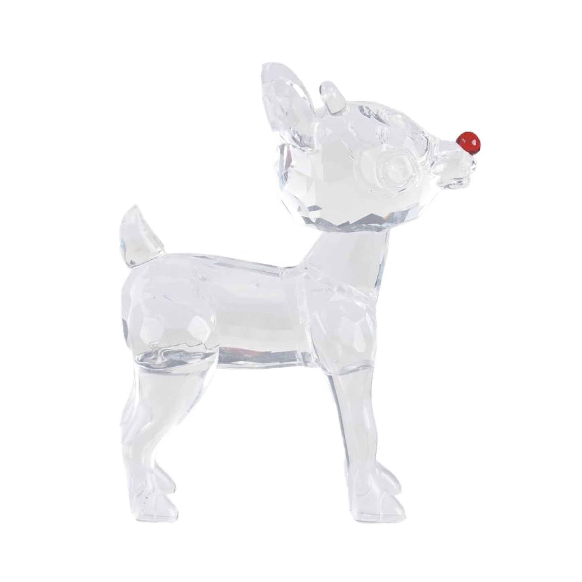 Old World Christmas Crystal Figurine for Holiday Decor, Rudolph