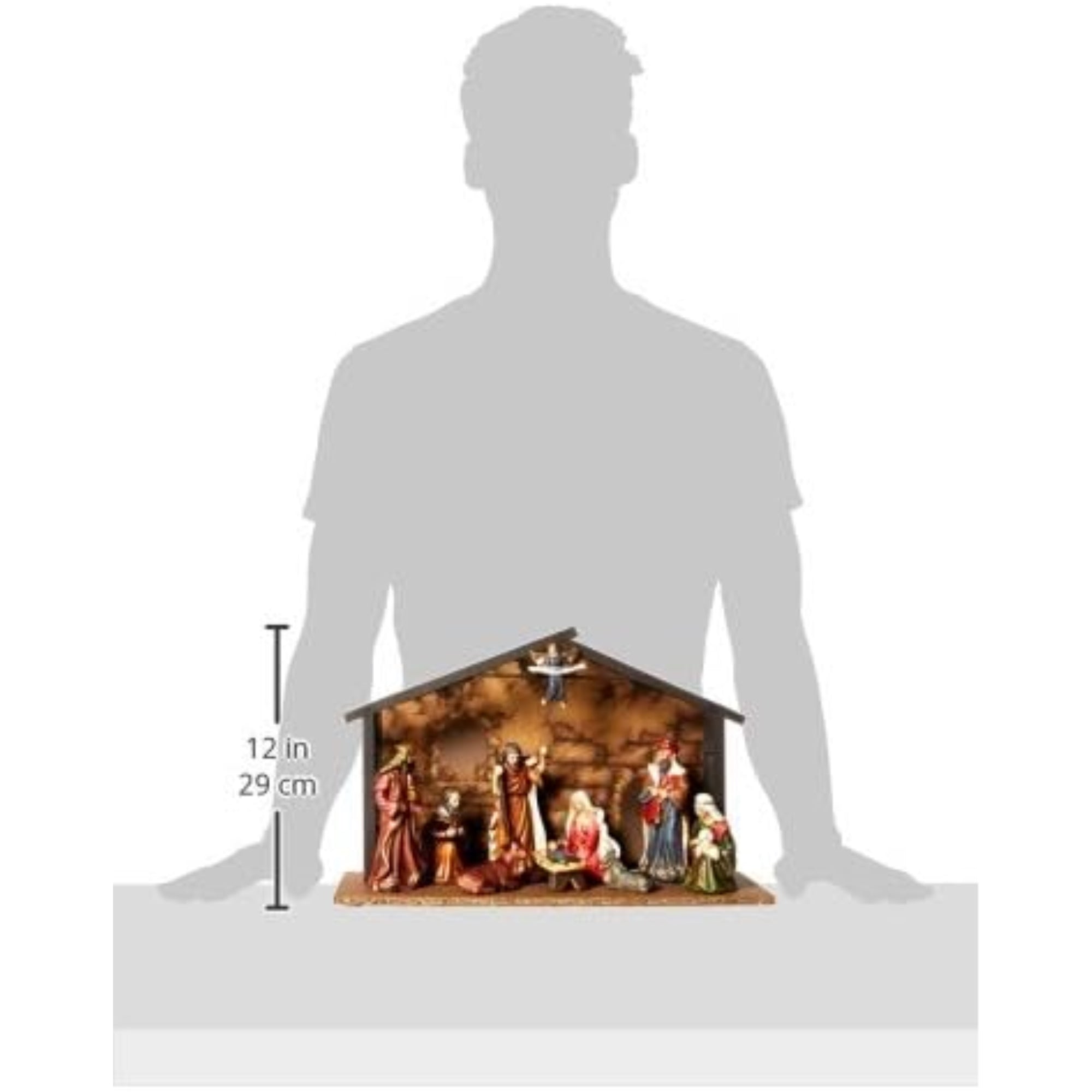 Kurt Adler Porcelain Nativity Figures Table Piece Set, 10 Pieces