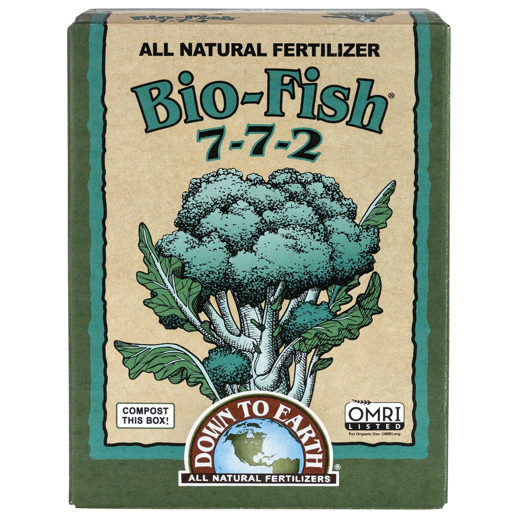 Down to Earth Organic Bio-Fish Fertilizer Mix 7-7-2