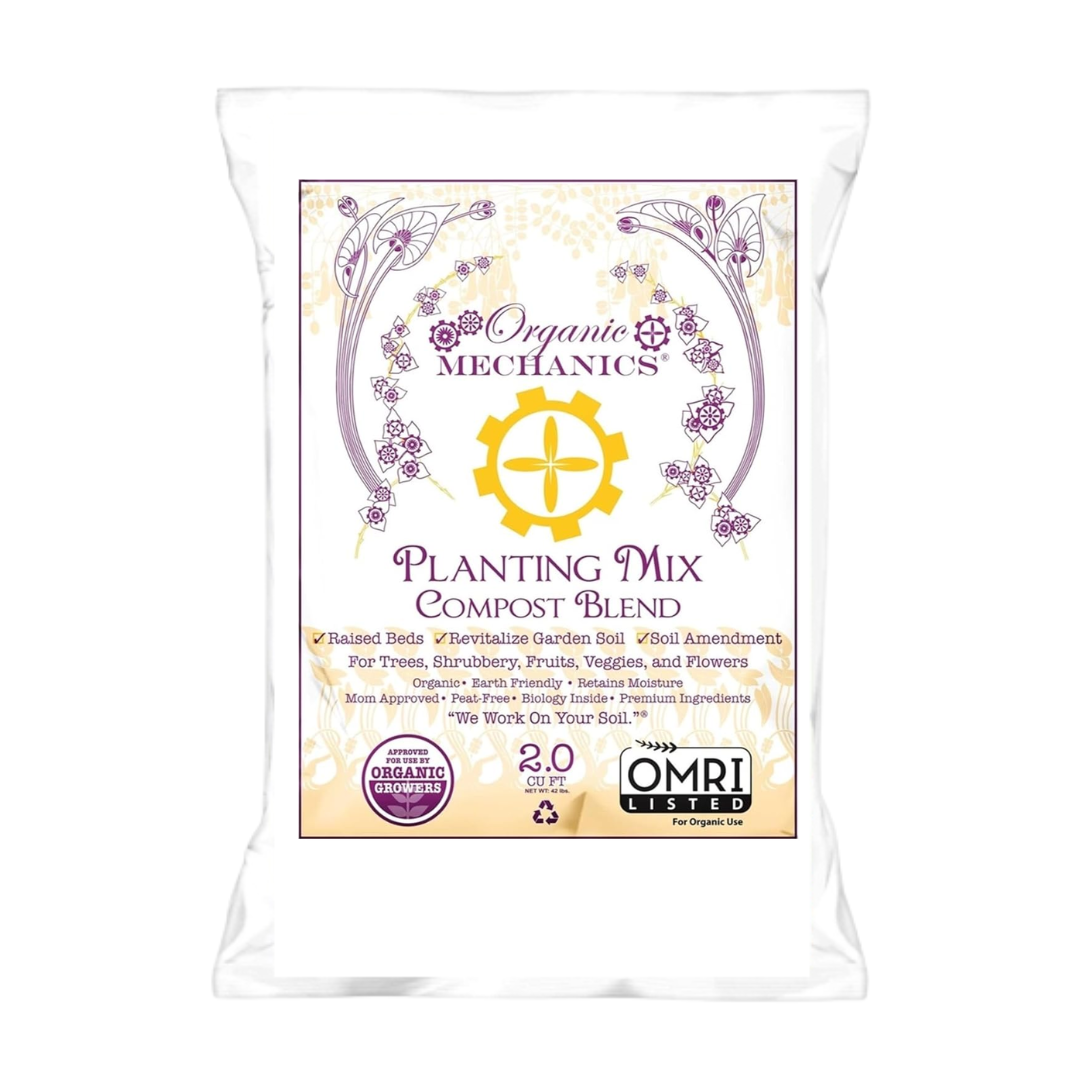 Organic Mechanics Planting Mix Compost Blend Soil Amendment