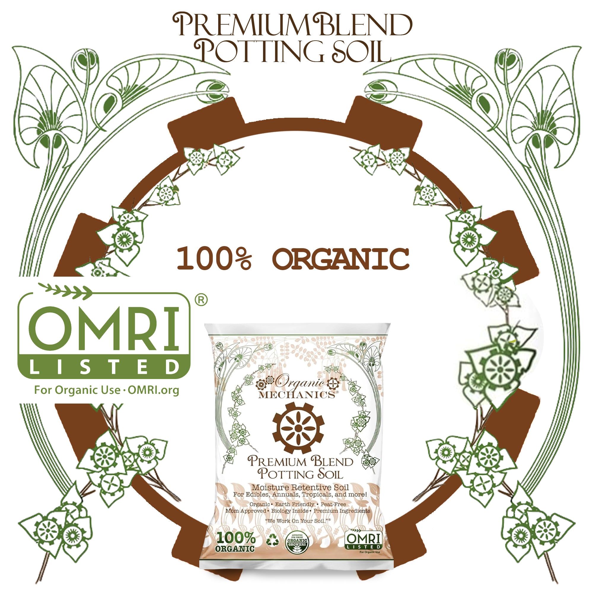 Organic Mechanics Premium Blend Potting Soil