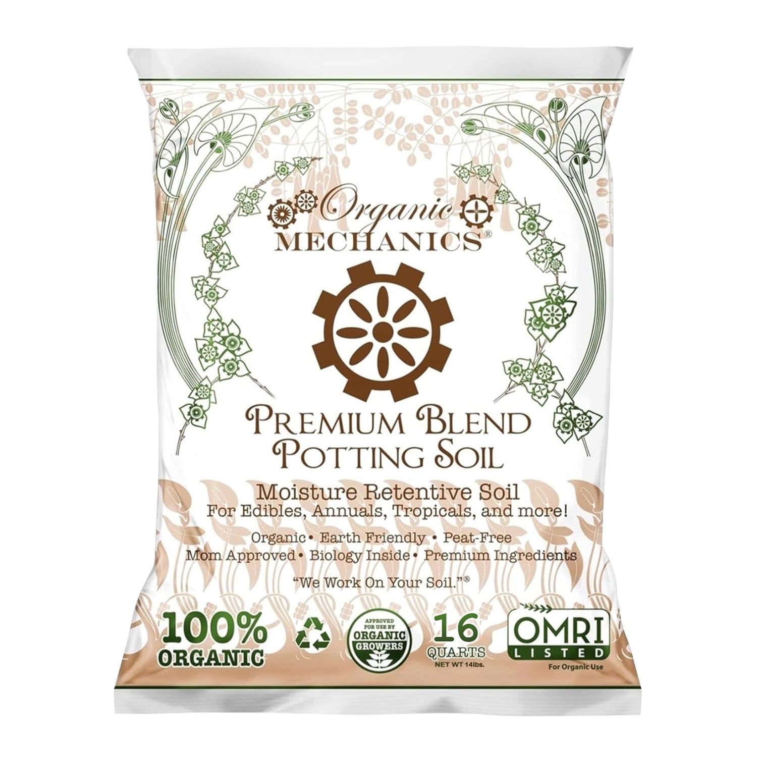 Organic Mechanics Premium Blend Potting Soil