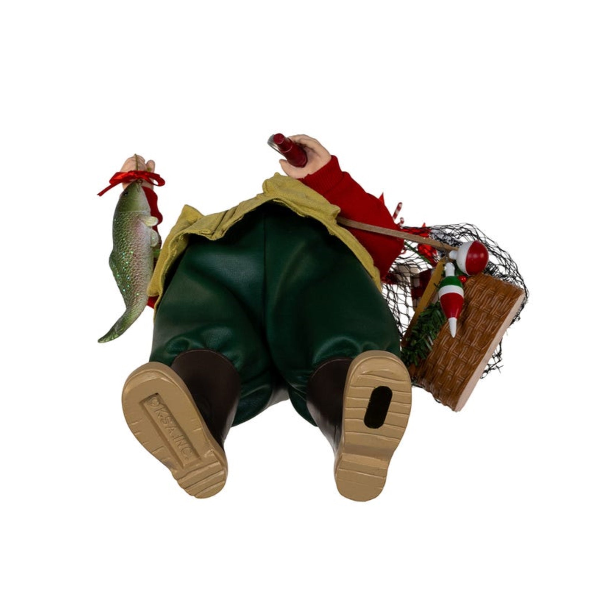 Kurt Adler Fabriché™ Fisherman Santa Standing Christmas Figurine, 10.5"