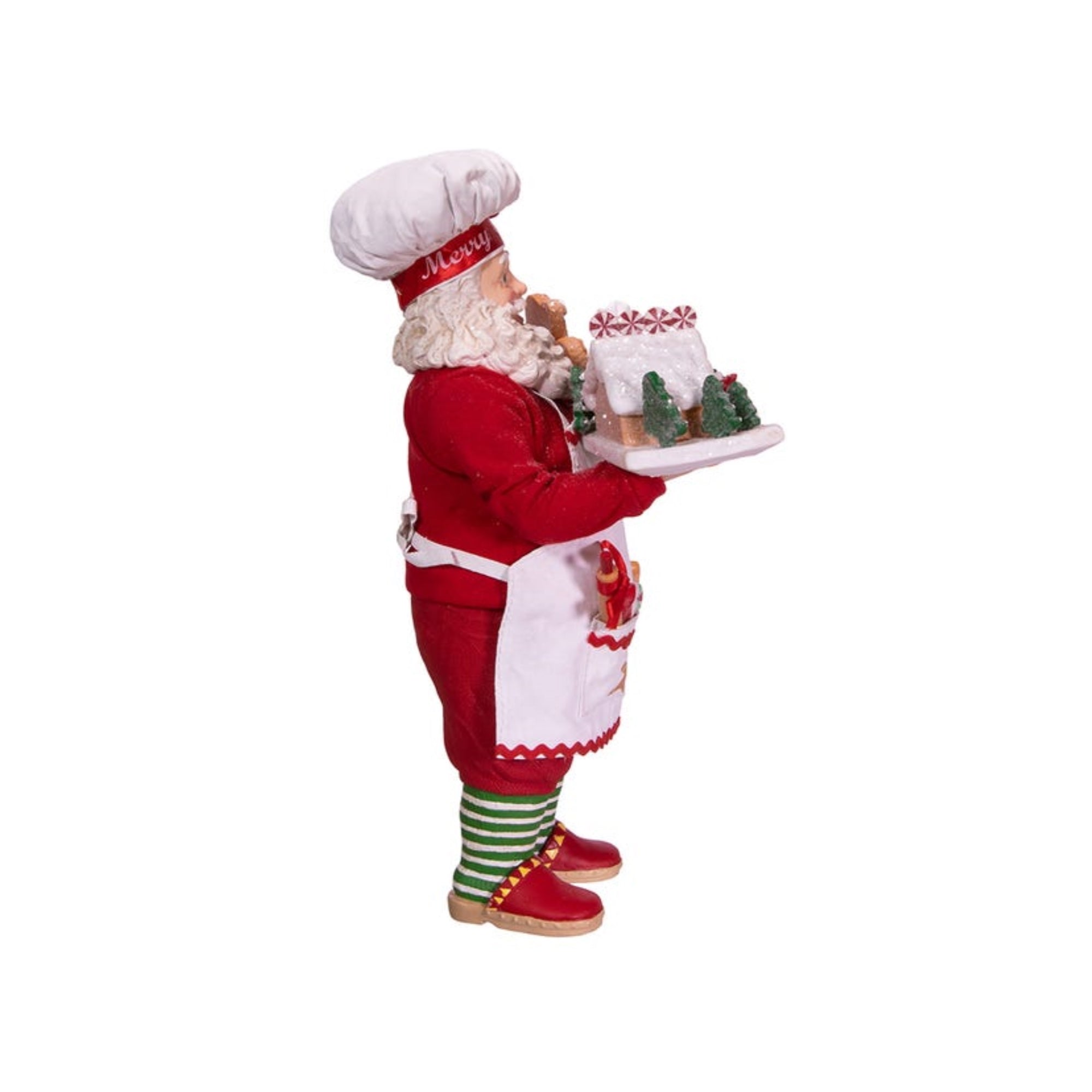 Kurt Adler Fabriché™ Gingerbread Santa Standing Christmas Figurine, 10.5"
