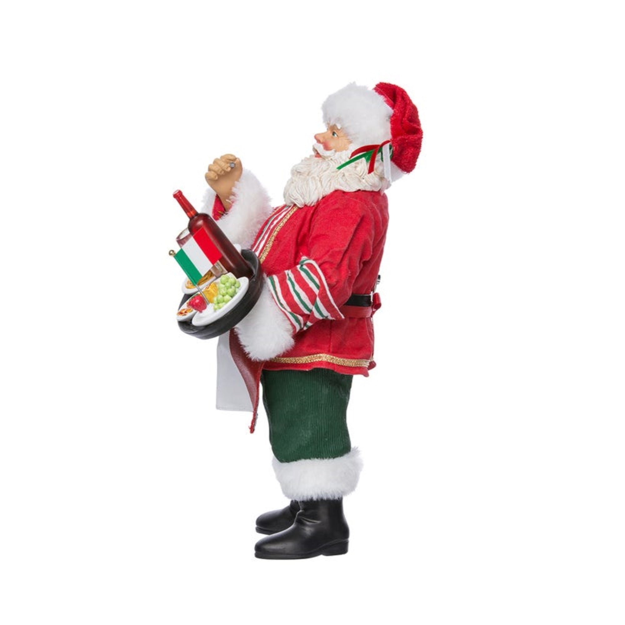 Kurt Adler Fabriché™ Musical Italian Santa Standing Christmas Figurine, 10.5"