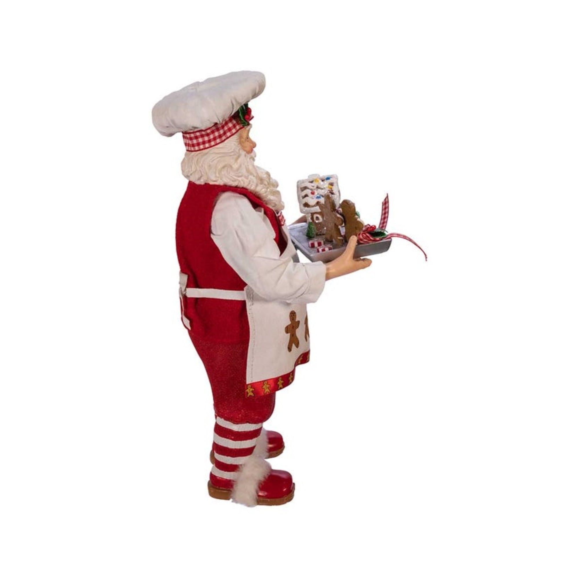 Kurt Adler Fabriché™ Gingerbread Chef Santa Standing Christmas Figurine, 10.5"