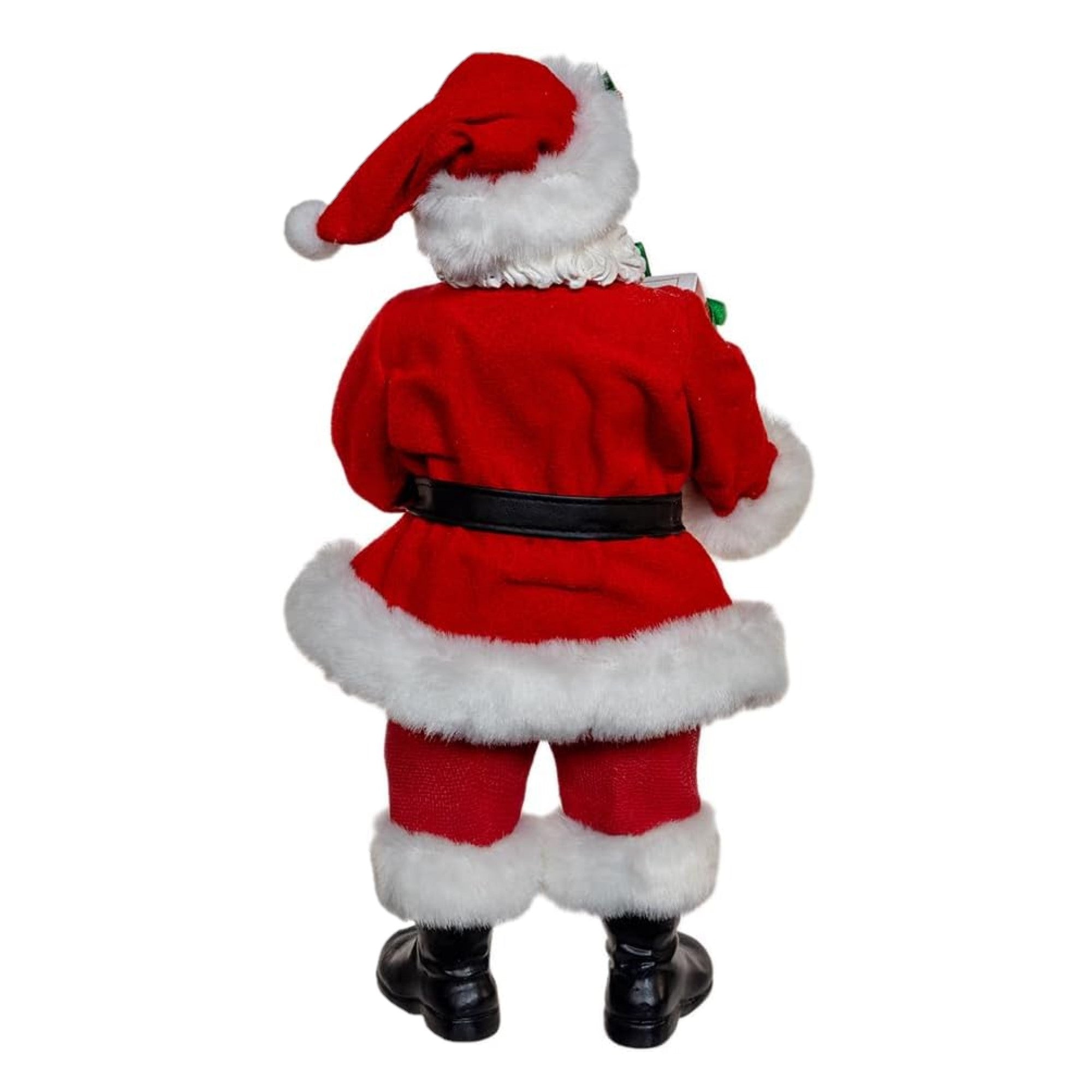 Kurt Adler Fabriche Christmas Figurine, Santa with Box of Donuts, 10.5in