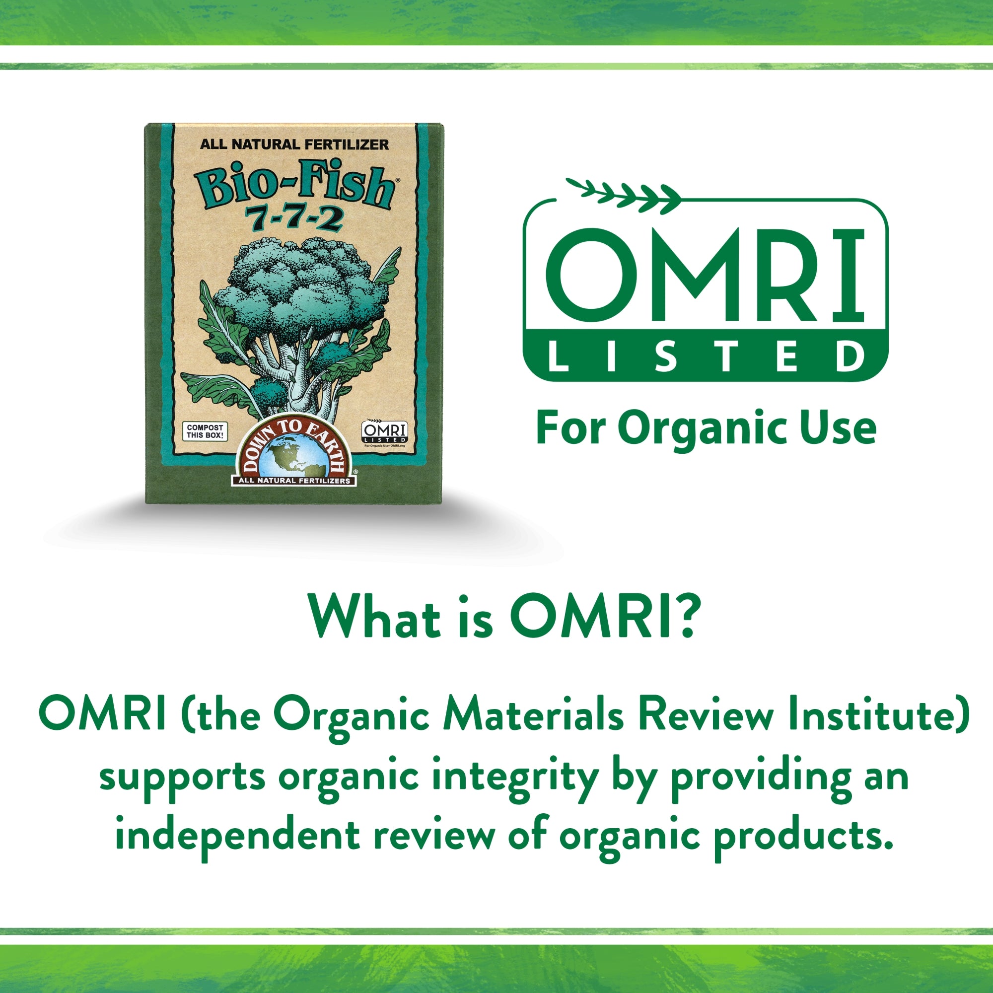 Down to Earth Organic Bio-Fish Fertilizer Mix 7-7-2