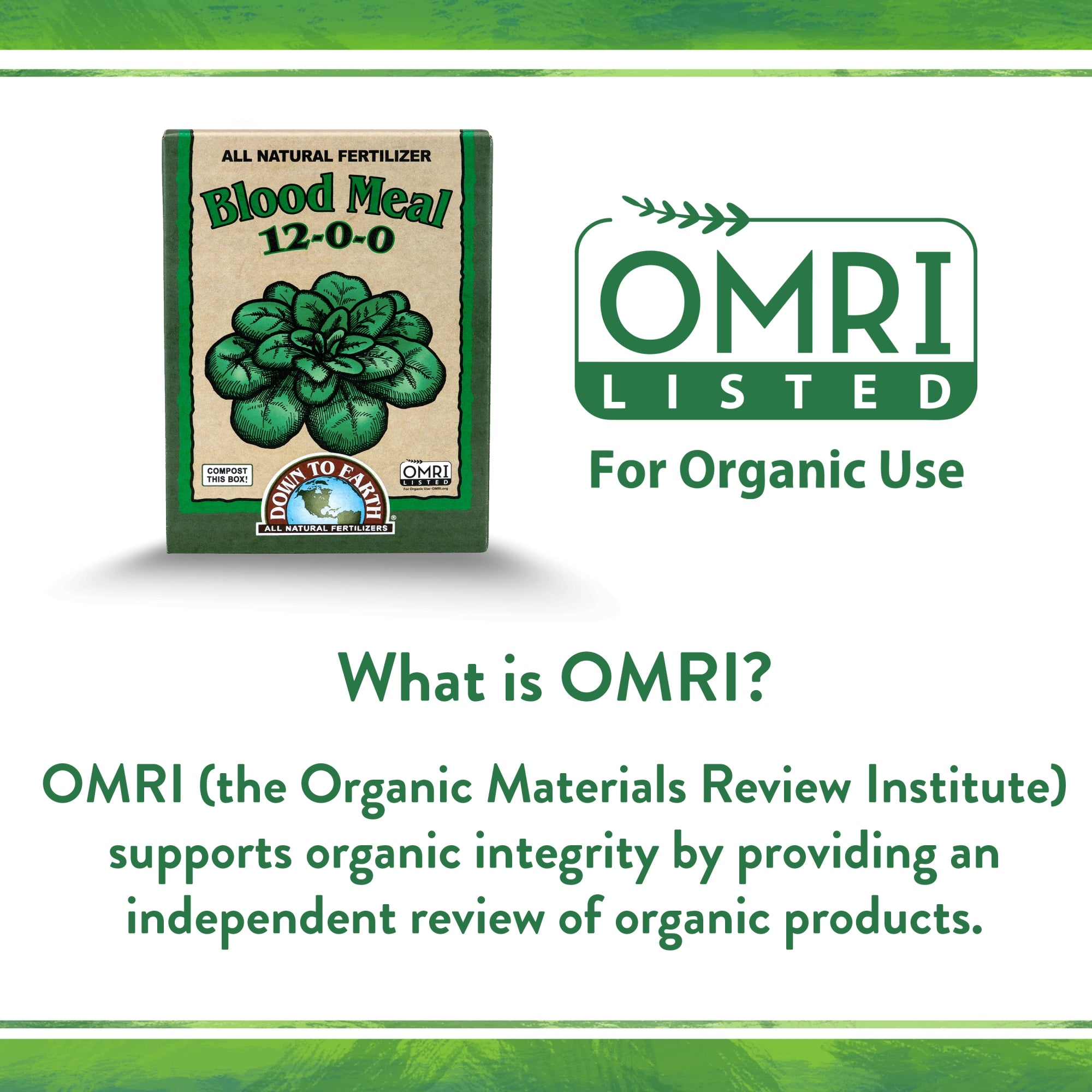 Down to Earth Organic Blood Meal Fertilizer Mix, 12-0-0