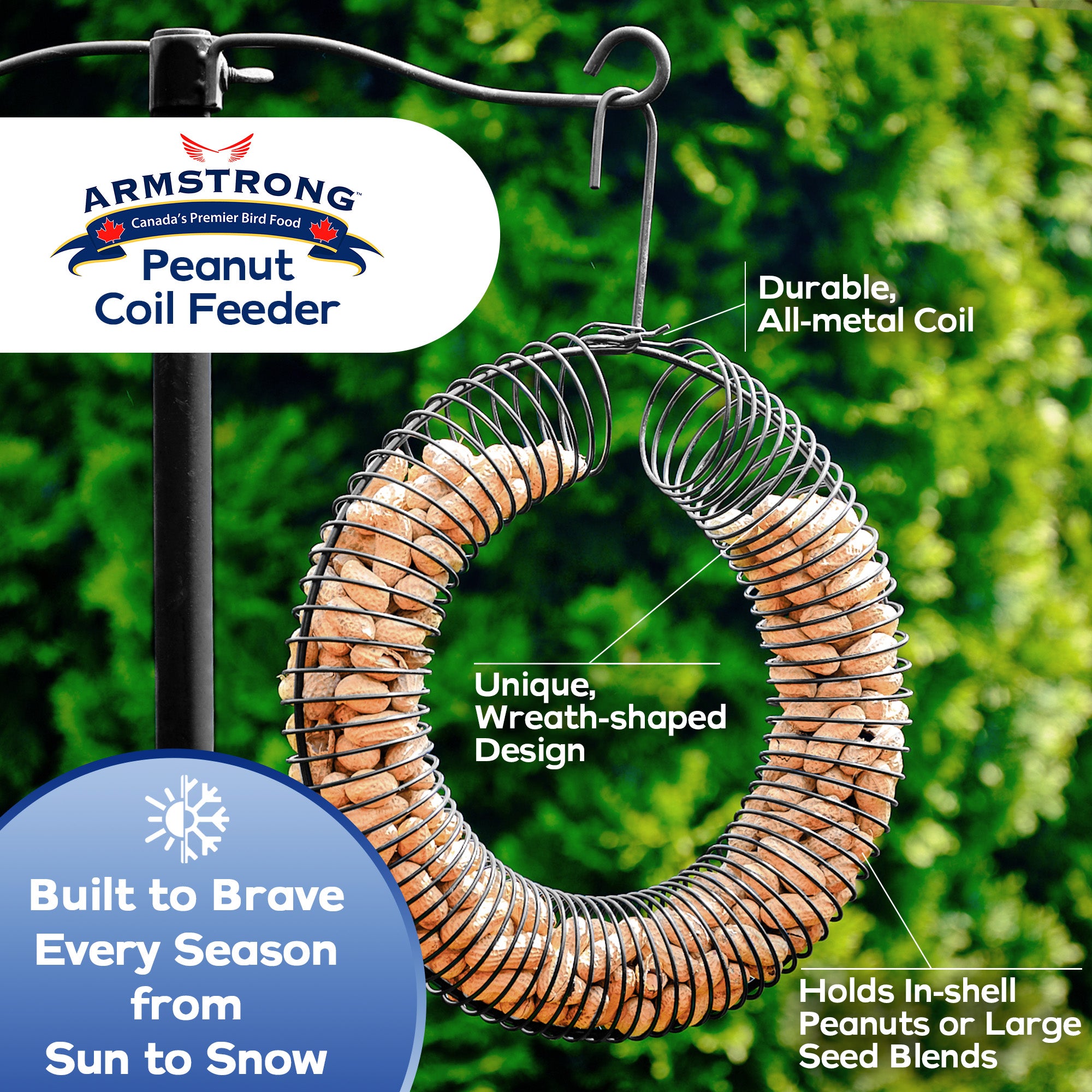 Armstrong Wild Bird Food Peanut Coil Feeder