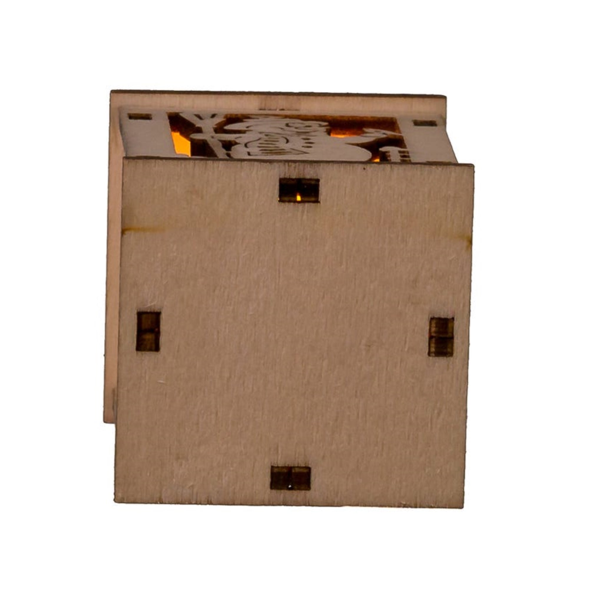 Kurt Adler Indoor/Outdoor Rustic Wooden Lantern Light Set, 10 UL-Listed Incandescent Lights, 9'