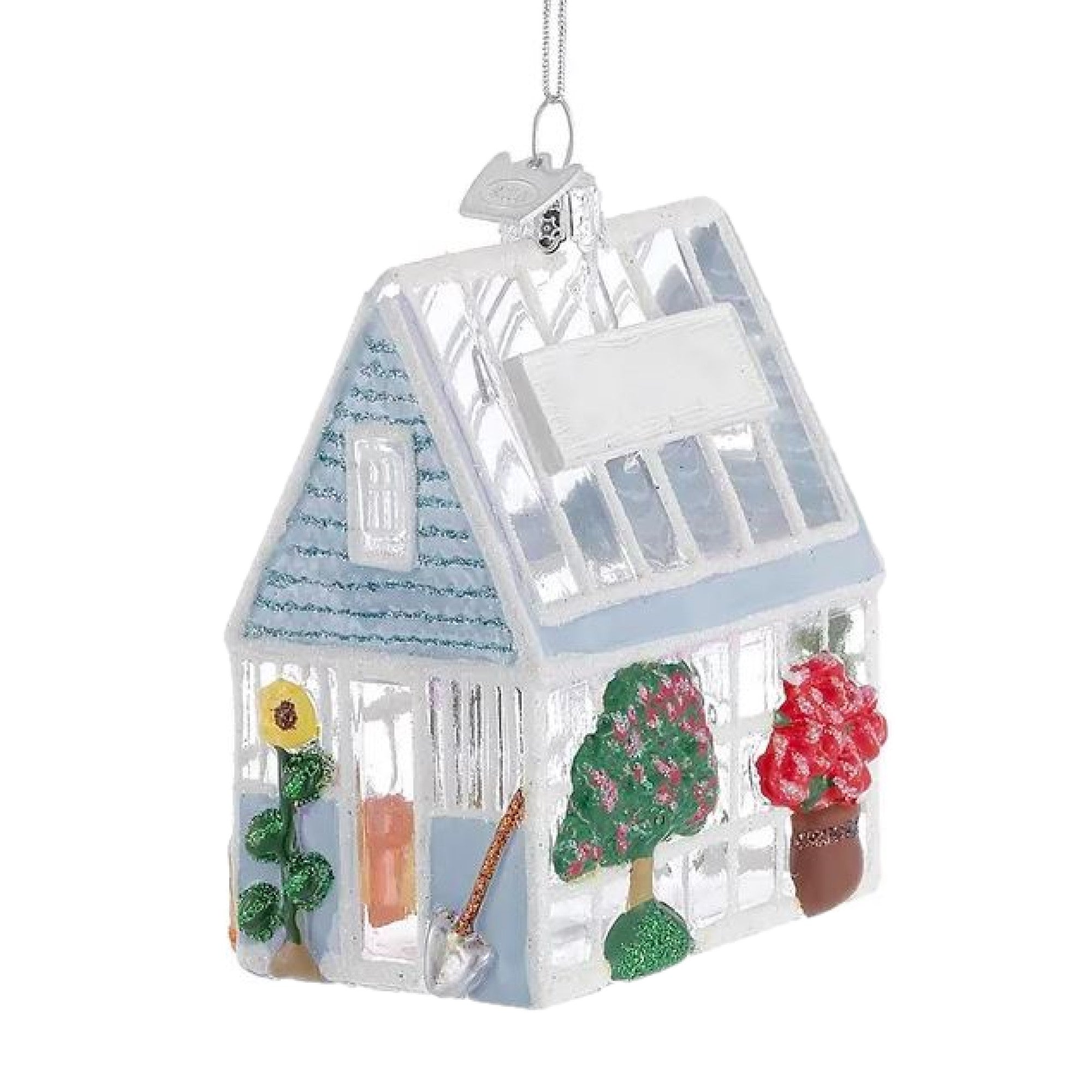 Kurt Adler Noble Gems Glass Ornament for Christmas Tree, Greenhouse