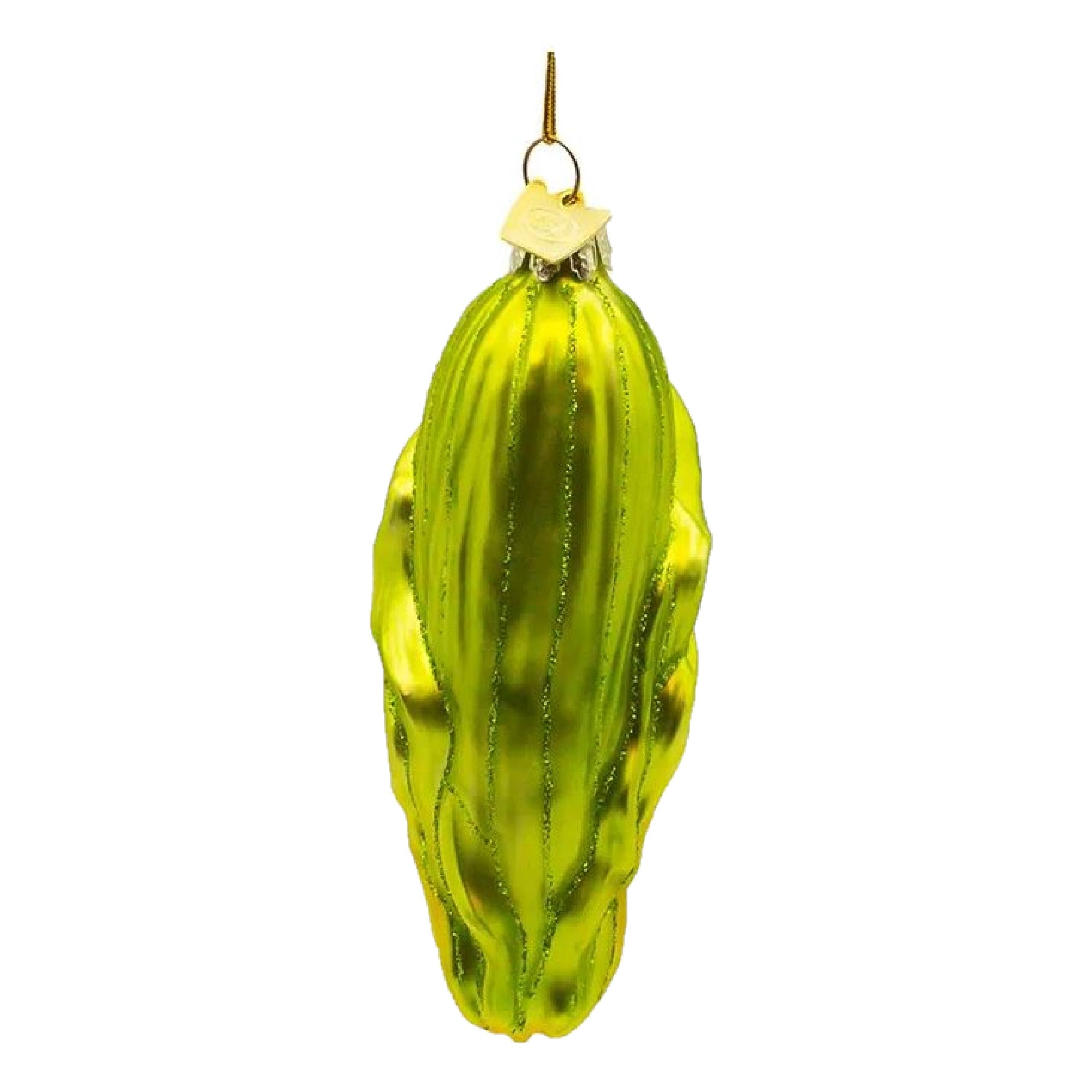 Kurt Adler Noble Gems Glass Ornament for Christmas Tree, Corn on the Cob