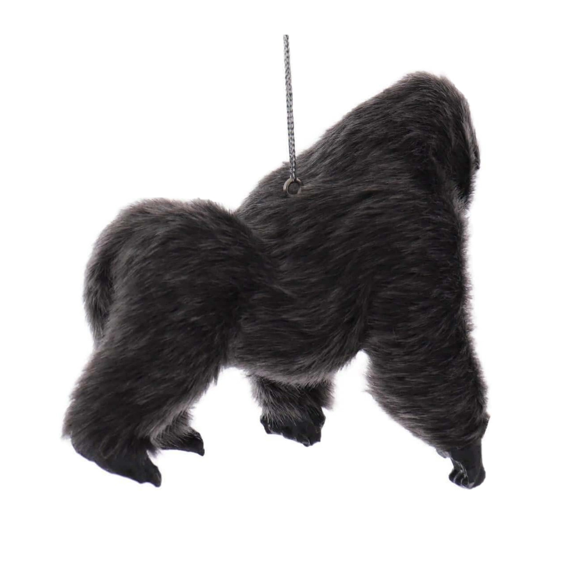 Kurt Adler Plastic Ornament for Christmas Tree, Furry Gorilla
