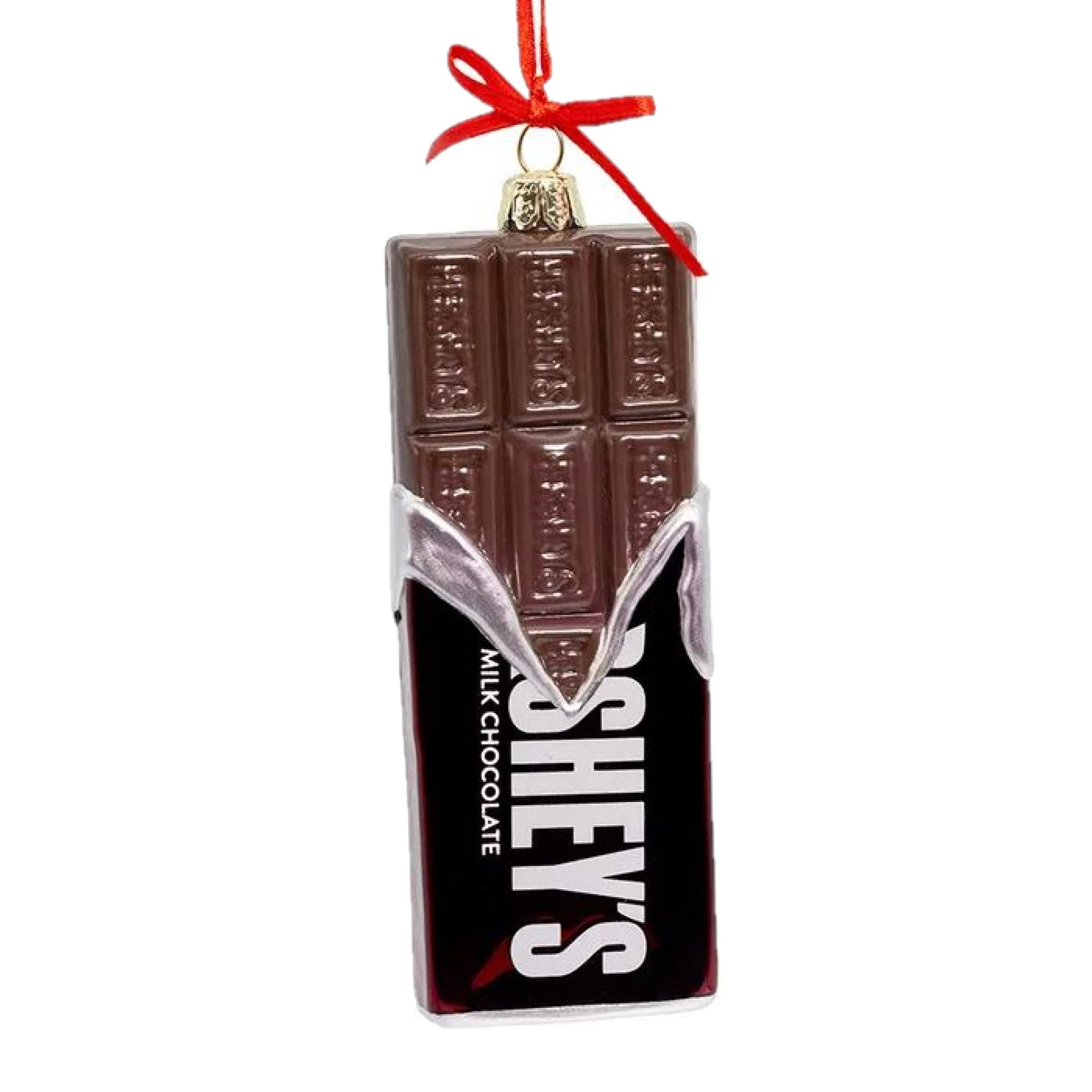 Kurt Adler Hershey's Bar Glass Christmas Tree Ornament